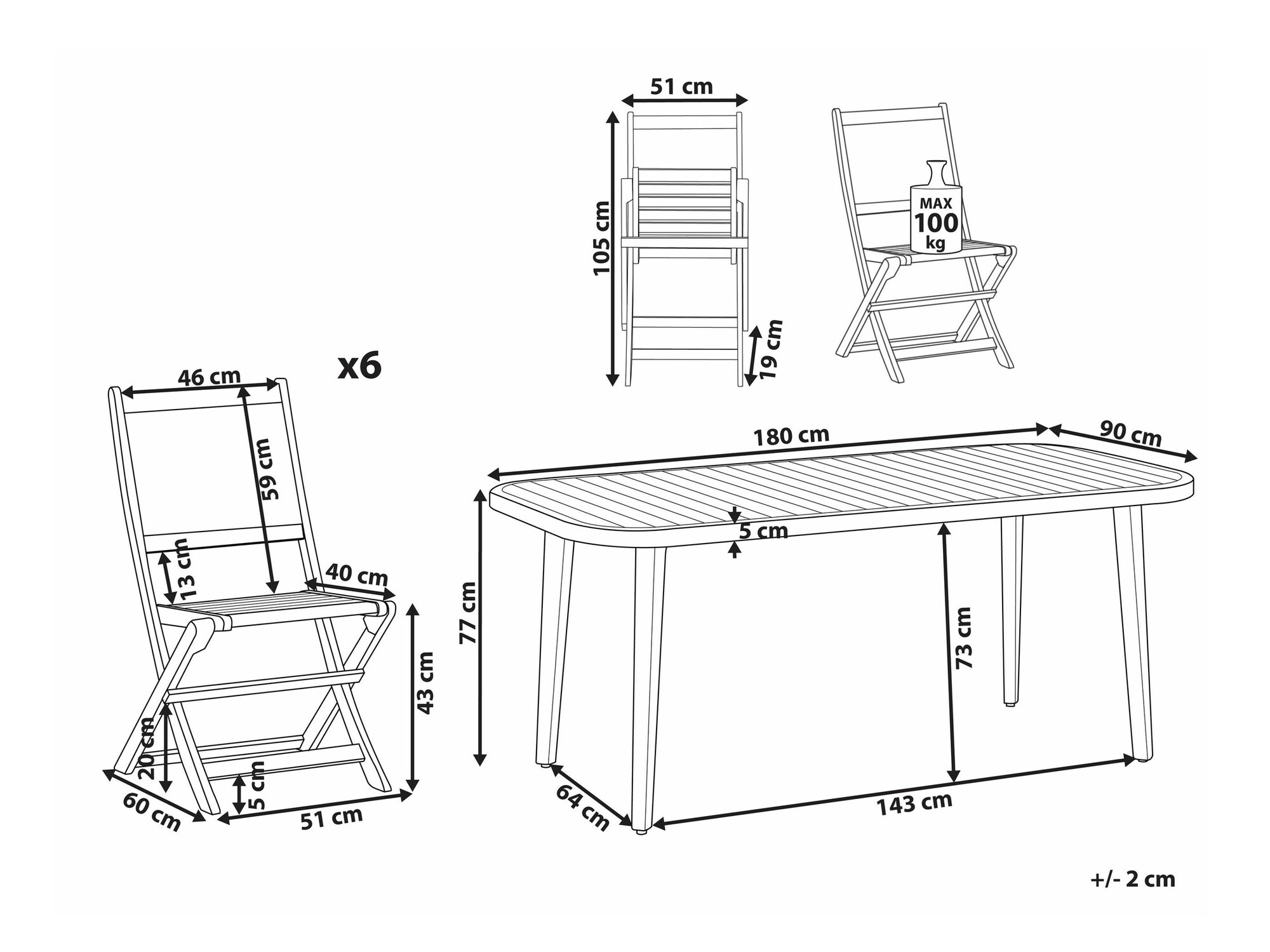 Stalo ir kėdžių komplektas Berwyn 2624