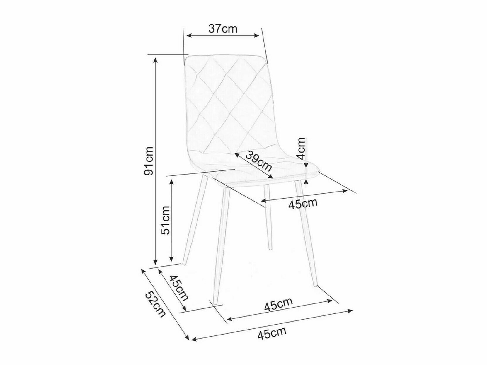 Kėdė Detroit 741 (Smėlinė)