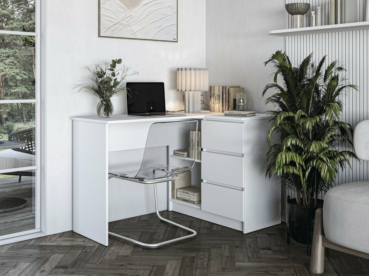 Kampinis darbo stalas Houston 1950 (Balta)