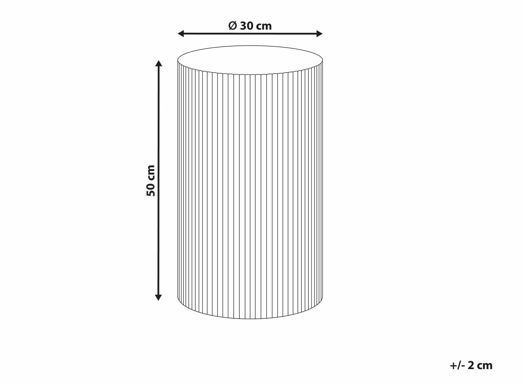 Šoninis staliukas Berwyn 2636 (Juoda)