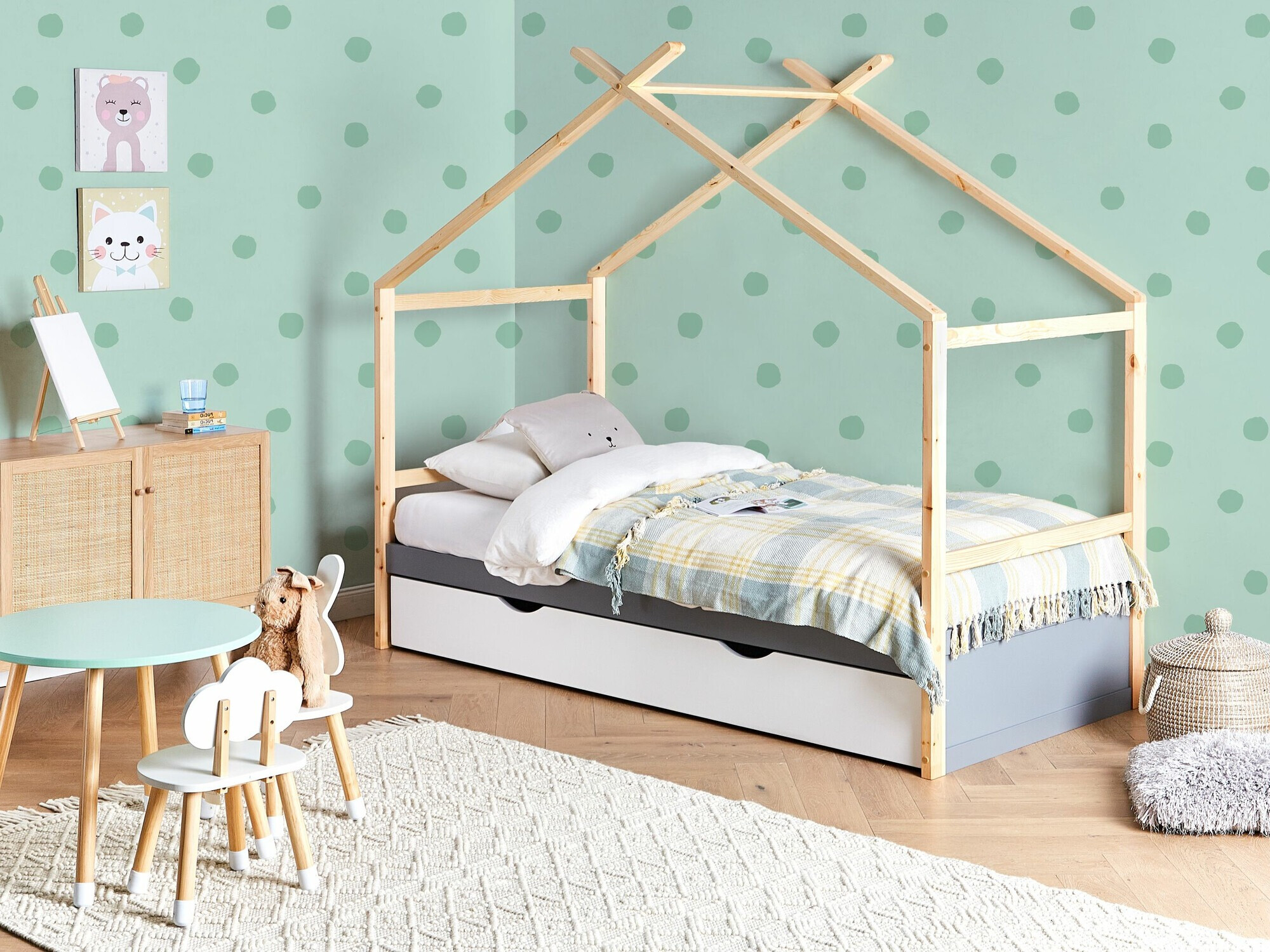 Lova Berwyn 2652 (Pilka + Šviesus medis)