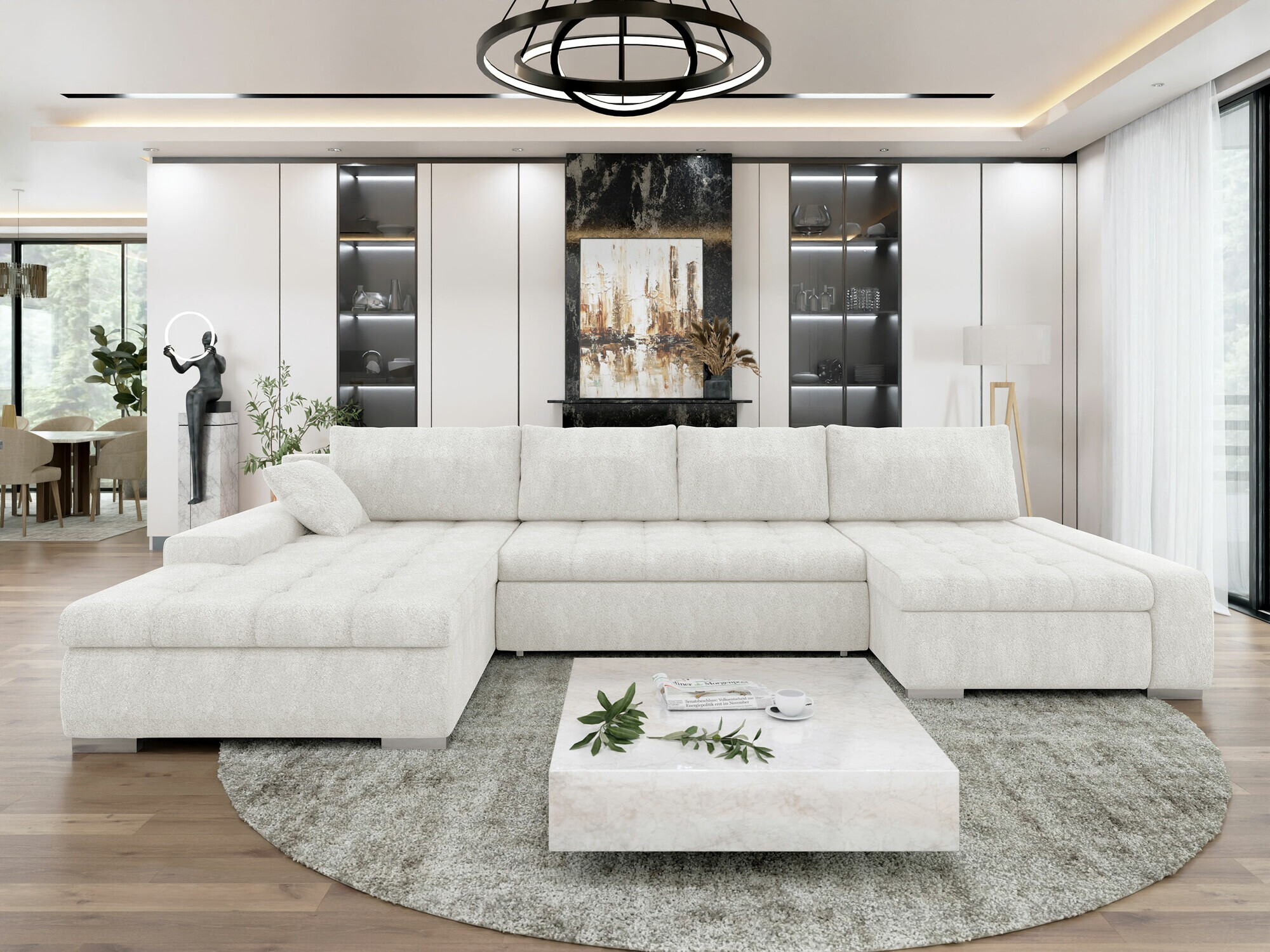 Minkštas kampas Comfivo Oliva (Coral 70)