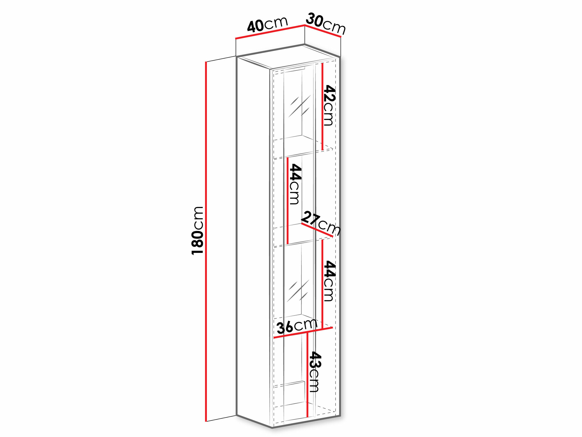 Pakabinama lentyna Vilrin V (Balta + Blizgi balta)