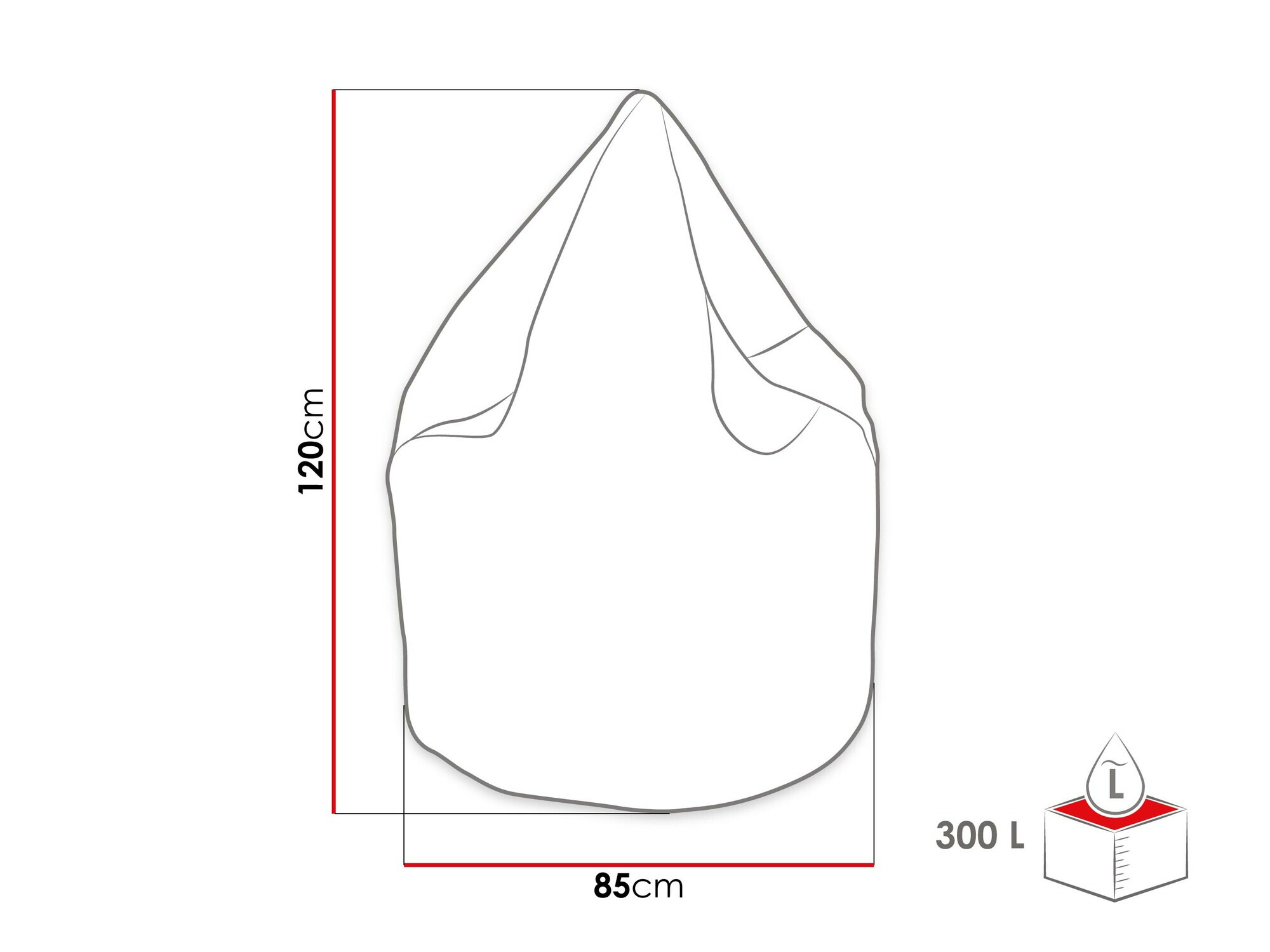 Sėdmaišis Comfivo Tempos I (Poso 100)