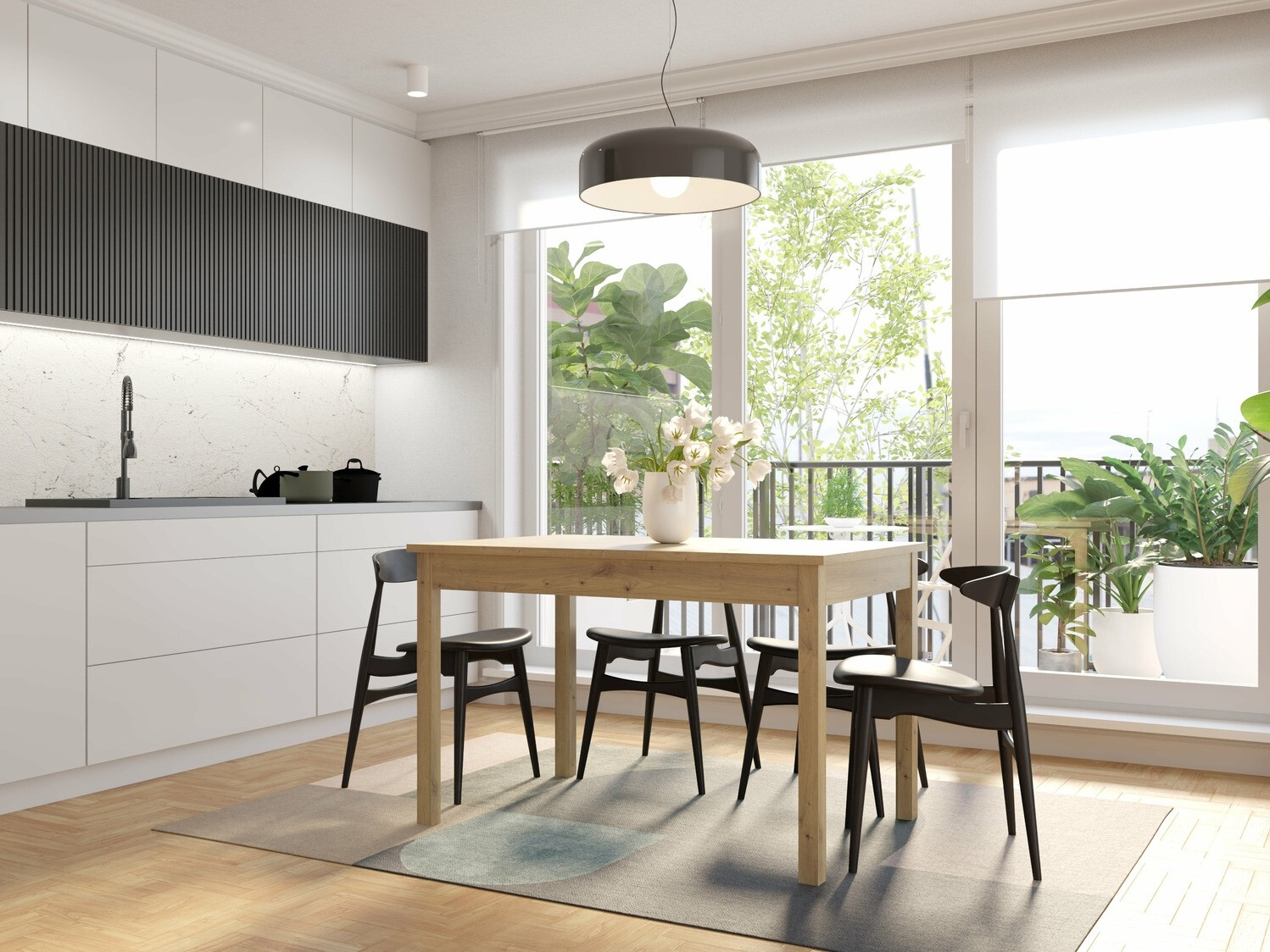 Stalas Bristol 220 (Artisan ąžuolas)