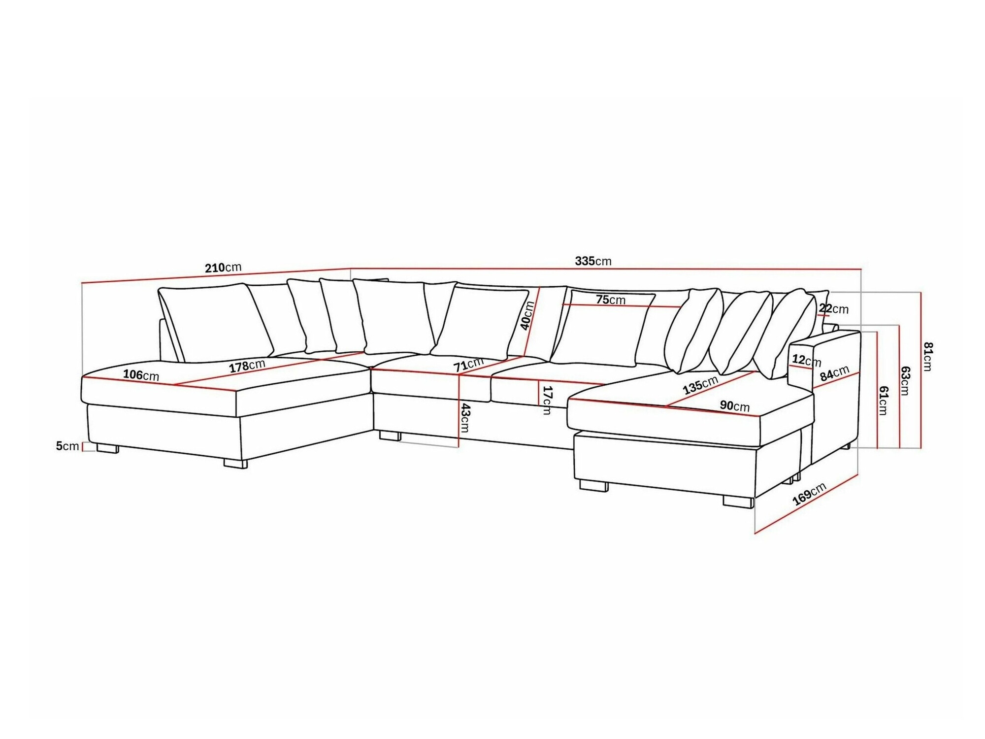 Minkštas kampas Tivsoe 106 (Storm 02)