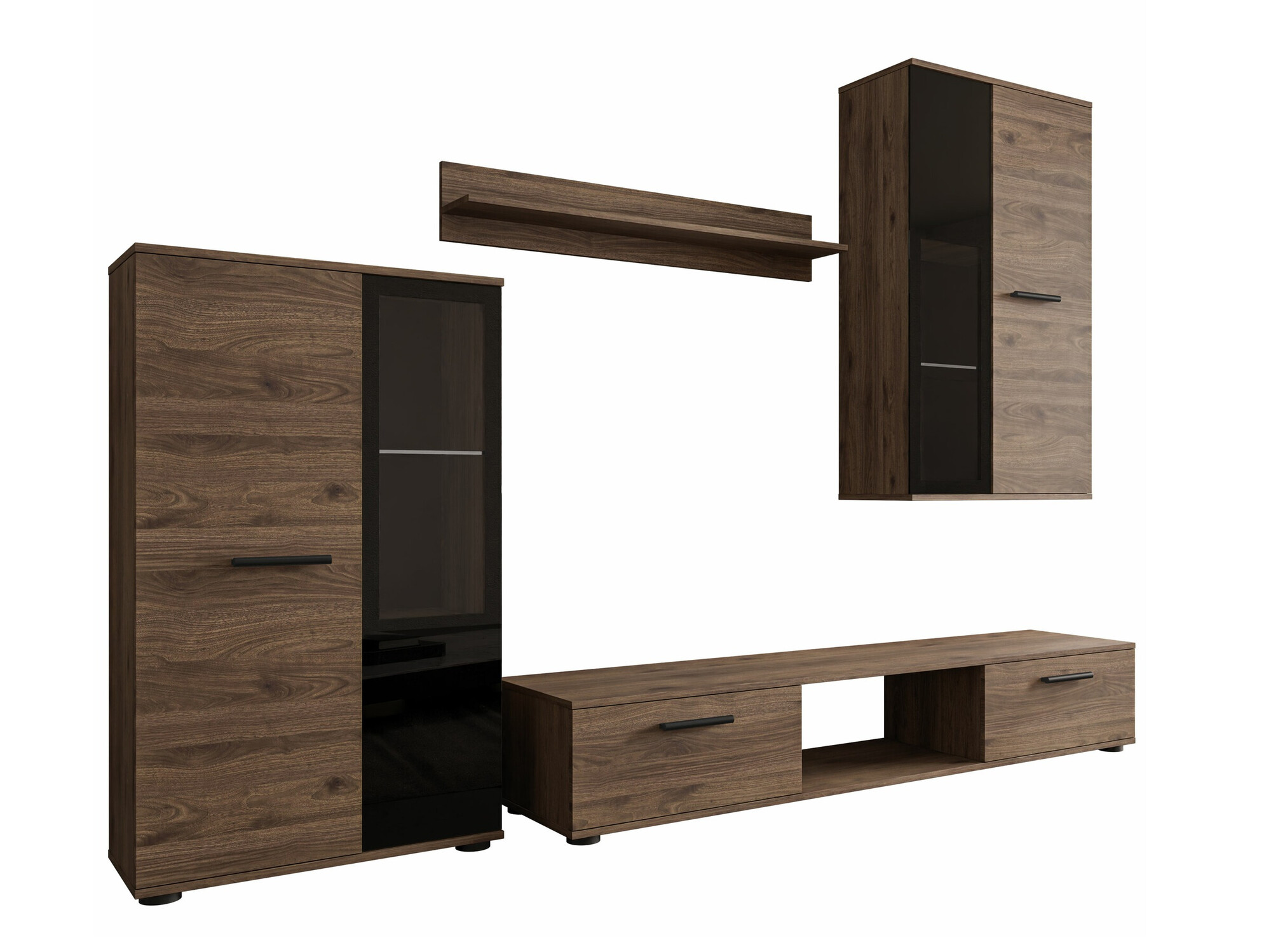 Svetainės komplektas Genio (Graikinis riešutas)