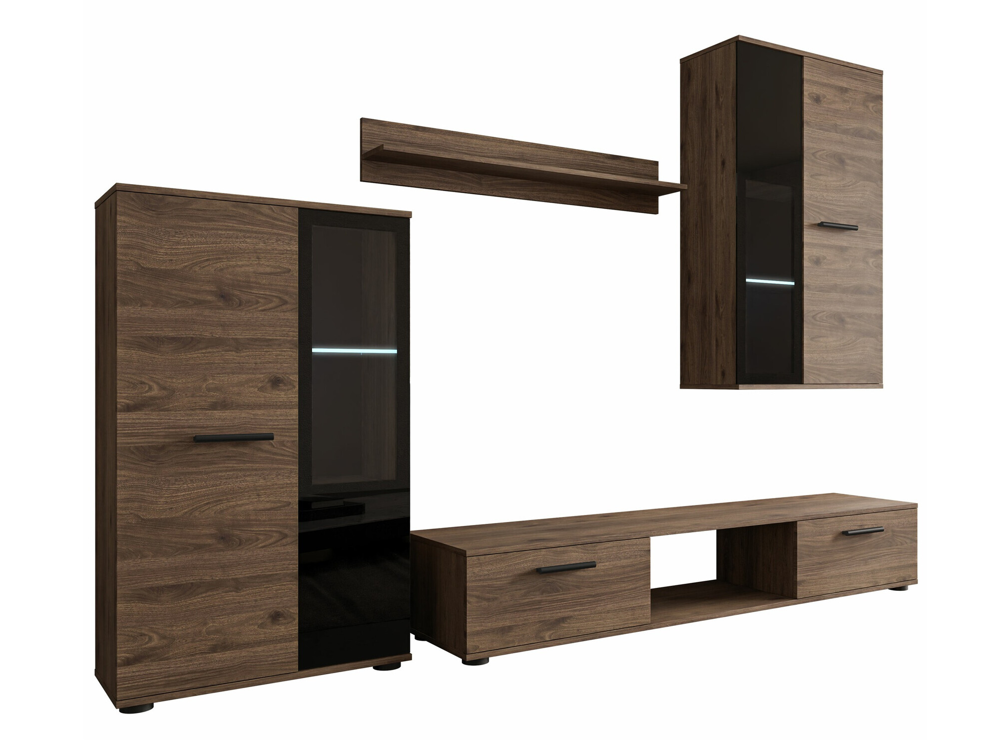 Svetainės komplektas Genio (Graikinis riešutas)