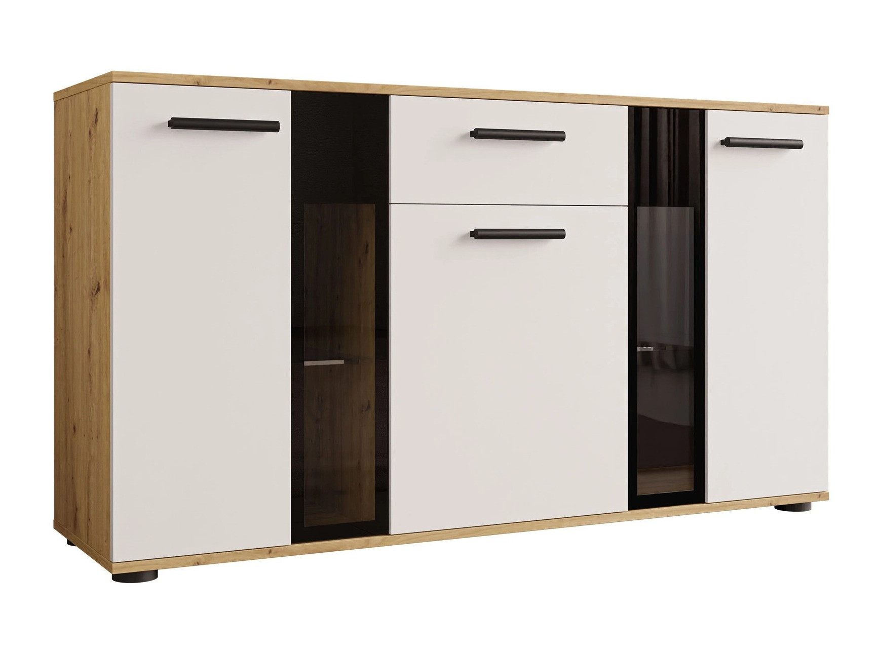 Komoda Genio (Artrisan ąžuolas + Balta)