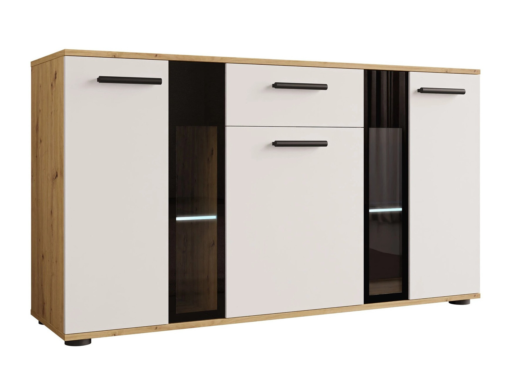 Komoda Genio (Artrisan ąžuolas + Balta)