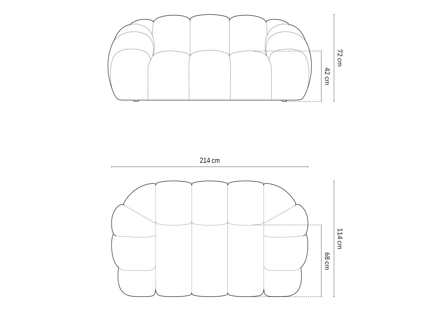 Sofa Cirnolu 100 (Bubble 03)