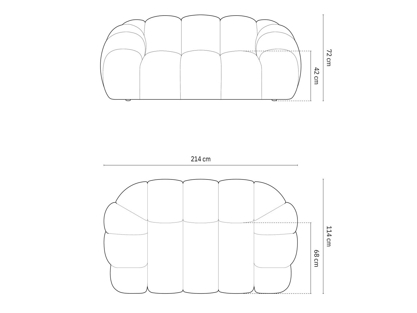 Sofa Cirnolu 100 (Bubble 07)