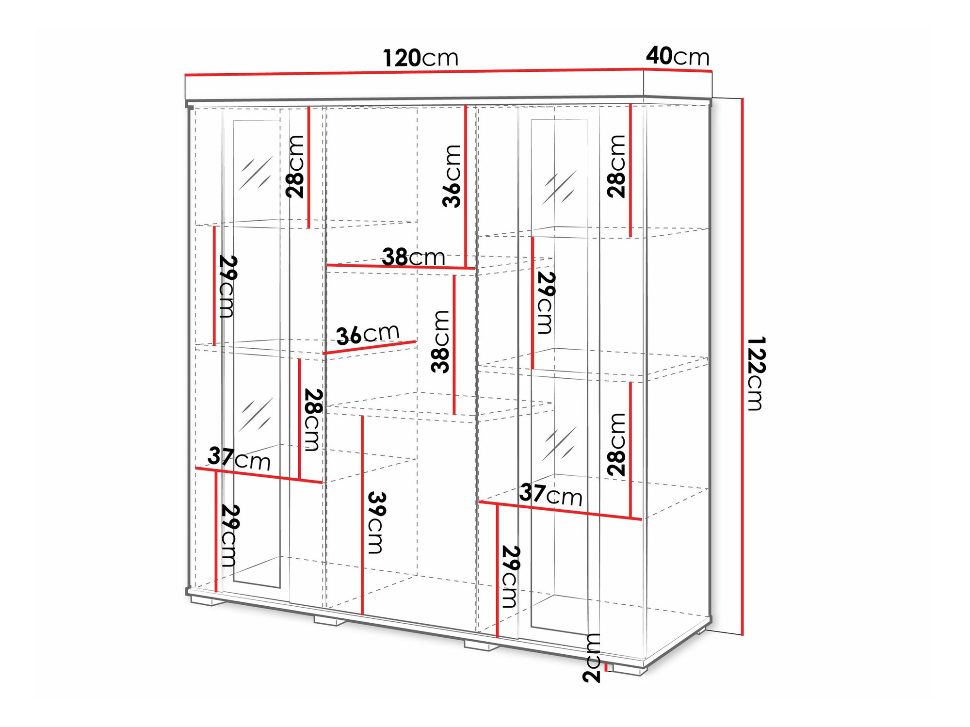 Spintelė Torcame 100 (Balta + Blizgi balta)