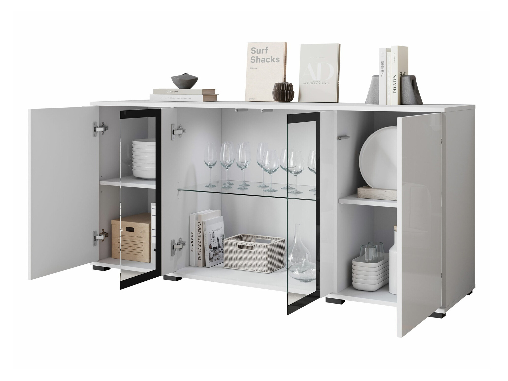 Spintelė Torcame 102 (Balta + Blizgi balta)