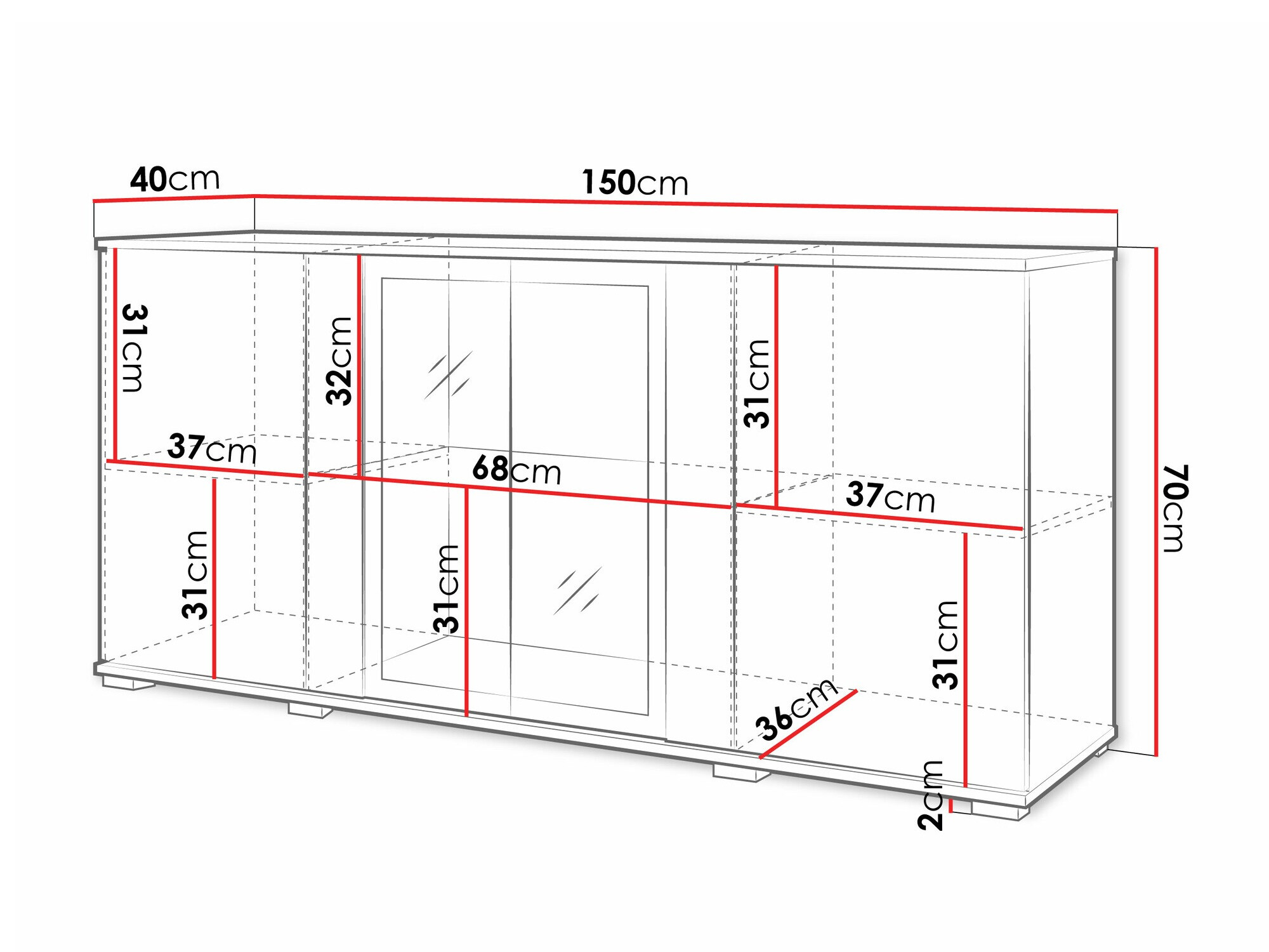 Spintelė Torcame 102 (Balta + Blizgi balta)