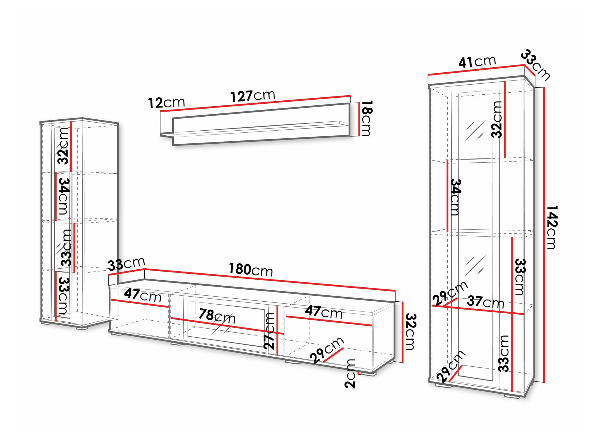 Svetainės komplektas Torcame 103 (Votan ąžuolas)