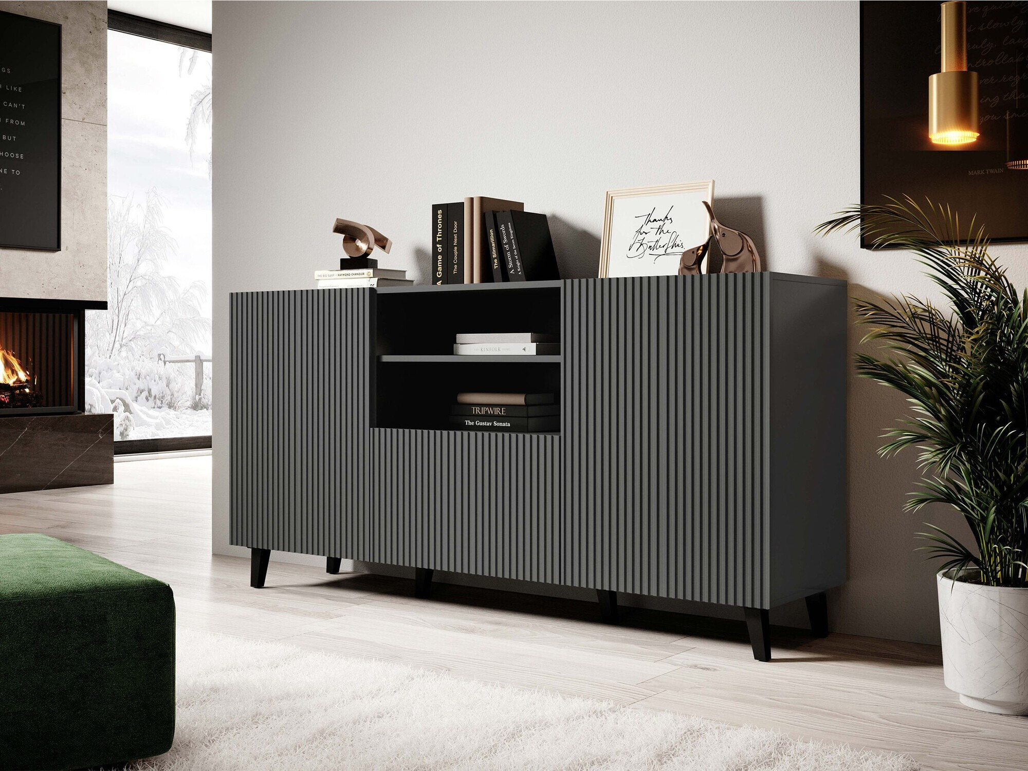 Komoda Remeta 109 (Antracitas)