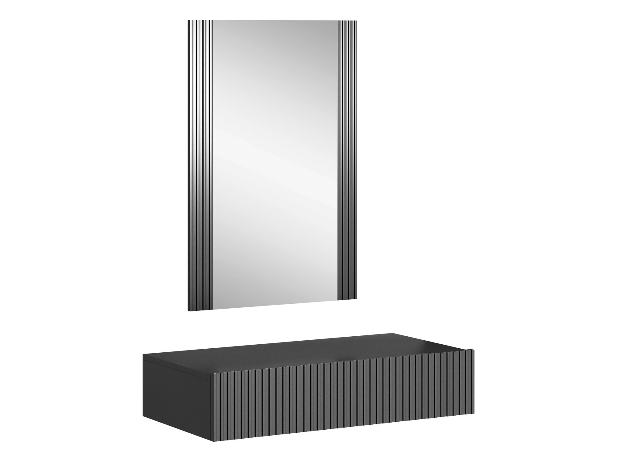 Makiažo staliukas Comes (Antracitas)