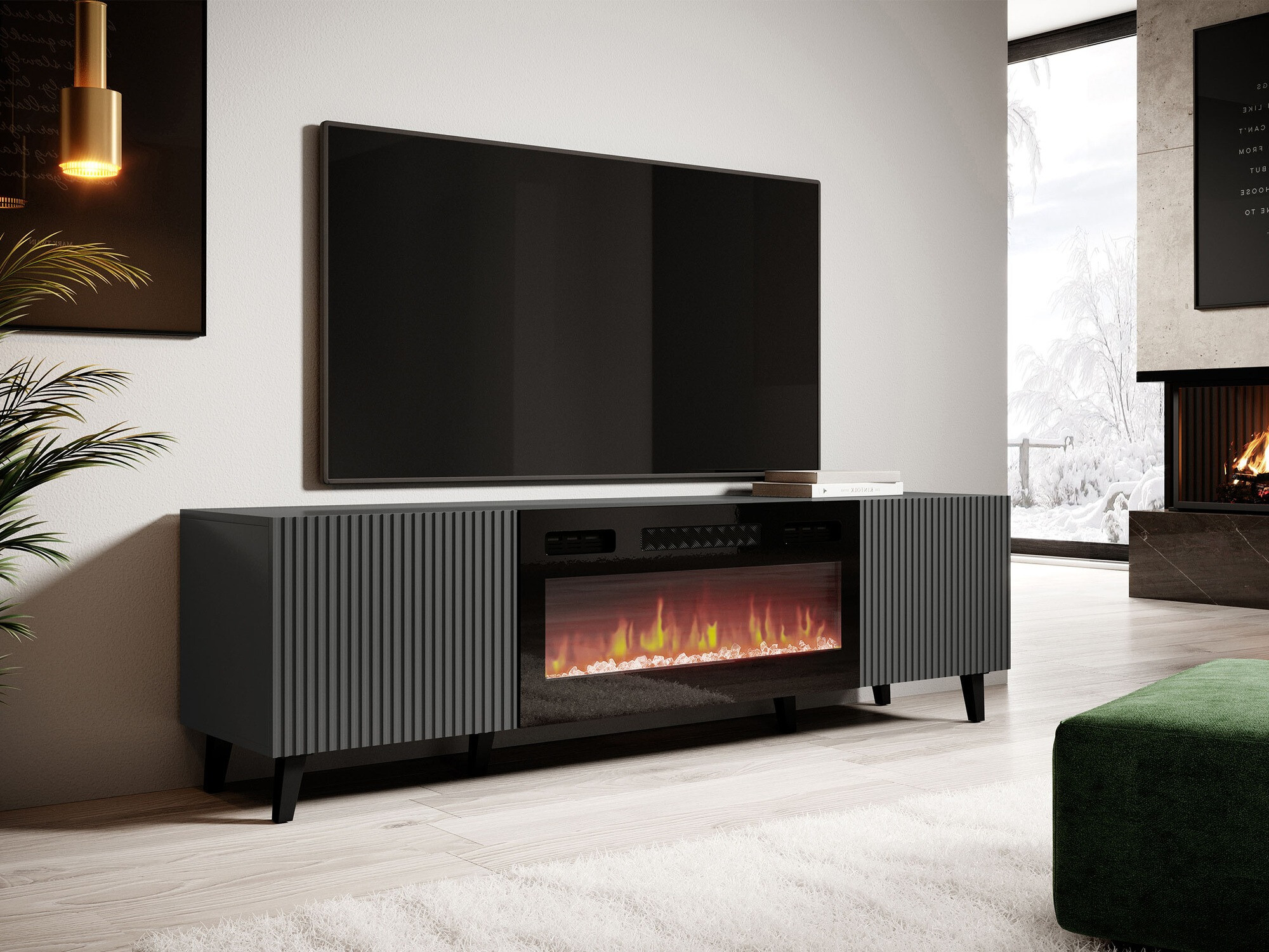 TV staliukas Comes II (Antracitas)