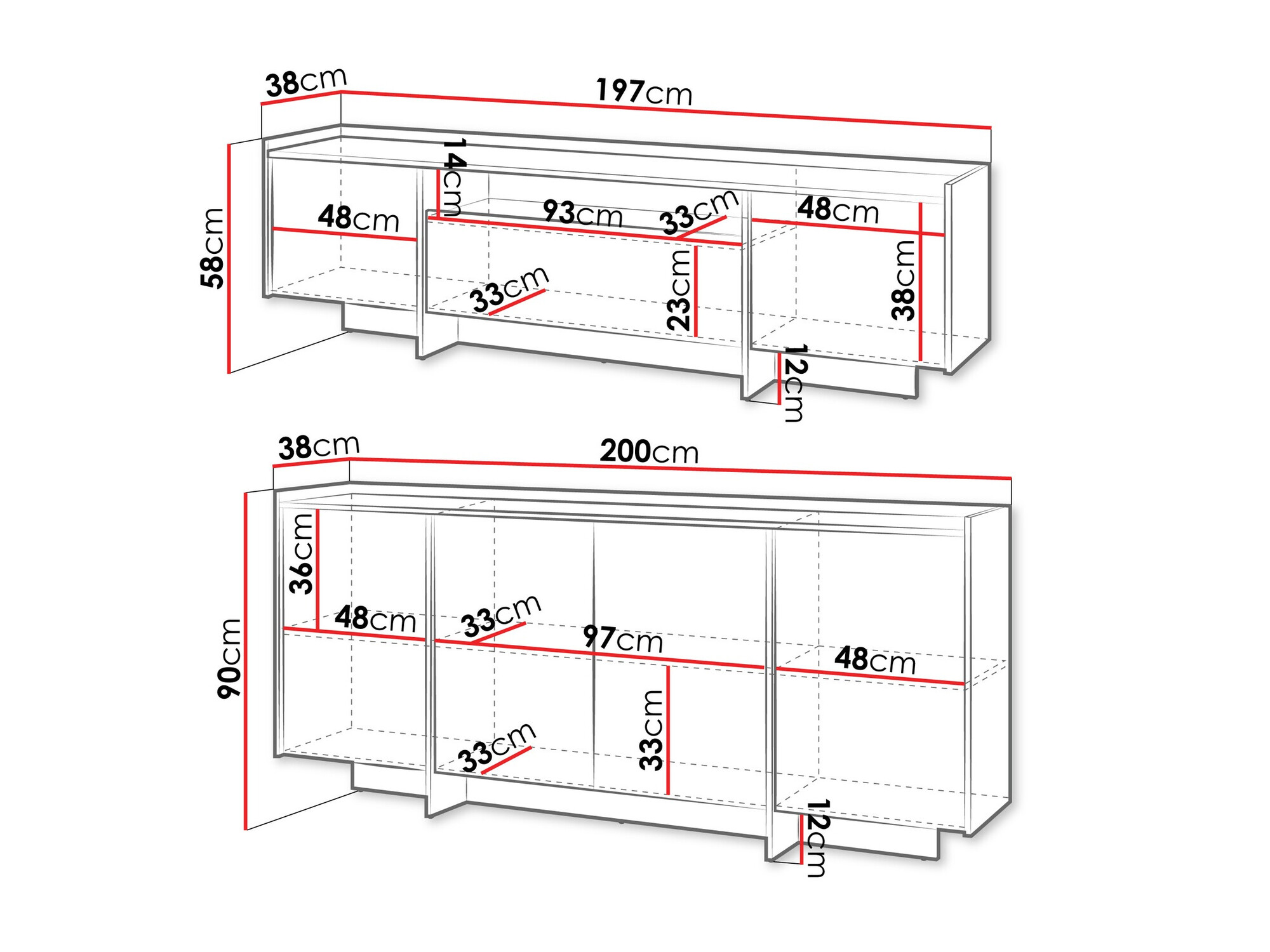 Svetainės komplektas Filus (Ąžuolas)
