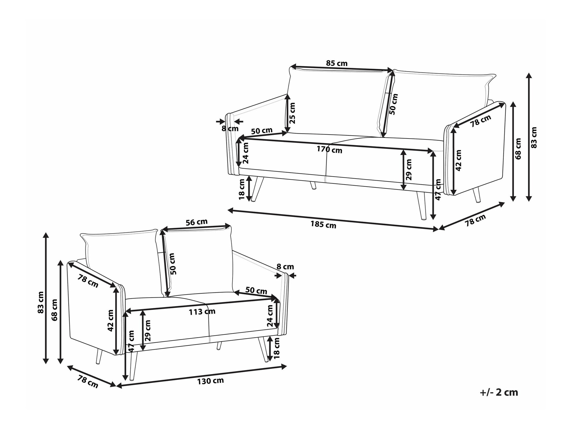 Minkštų baldų komplektas Berwyn 206 (Šviesi ruda + Auksinė)