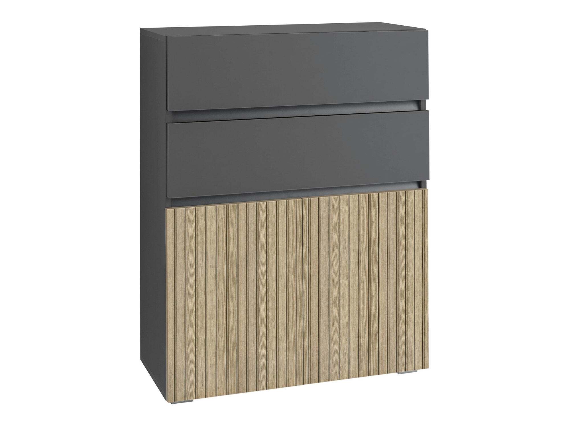 Pastatoma vonios spintelė Soncamu 101 (Antracitas + Šviesus ąžuolas)