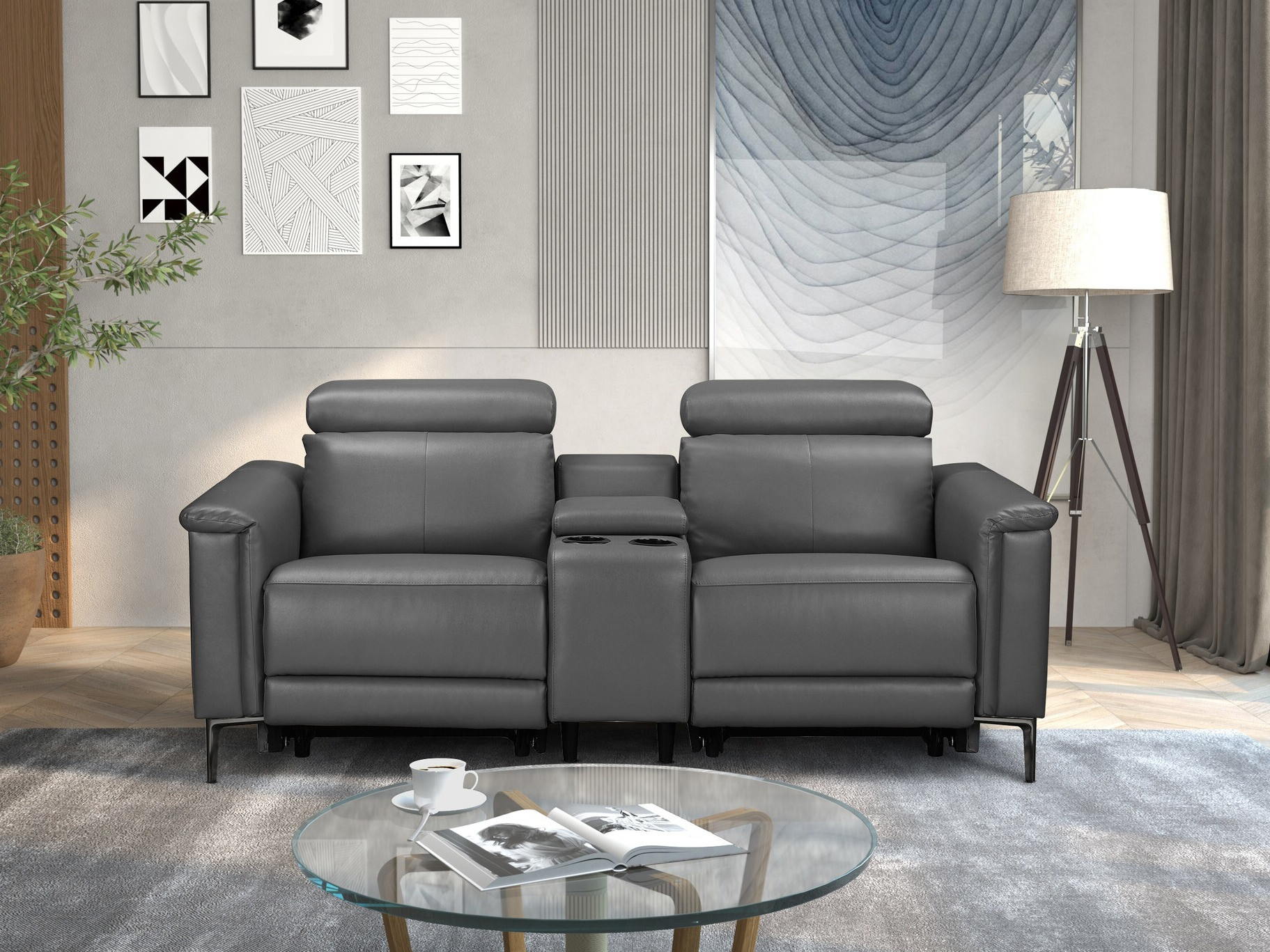 Sofa reglaineris Evamare 101 (Pilka)