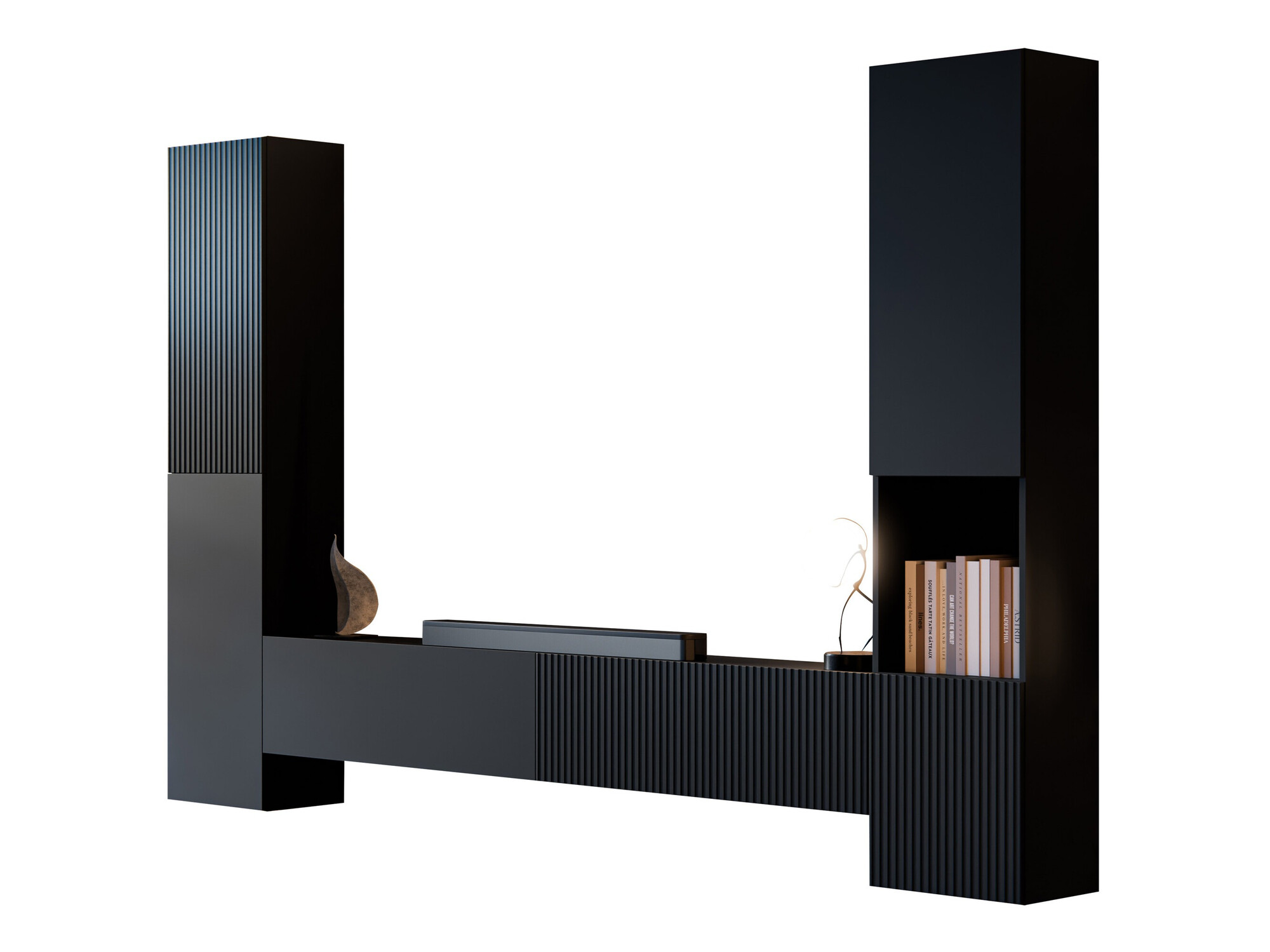 Svetainės komplektas Species I (Juoda)