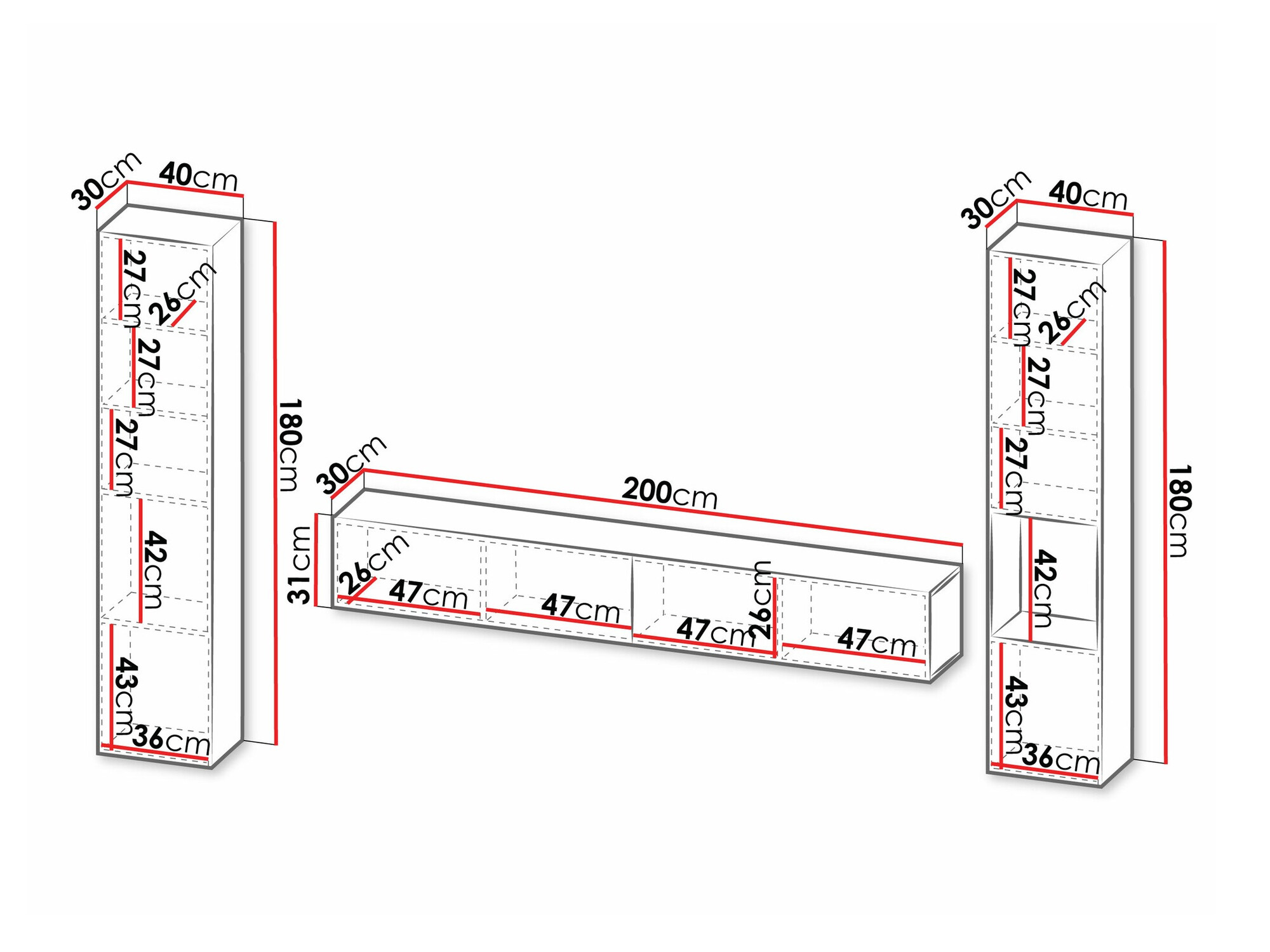 Svetainės komplektas Species I (Juoda)