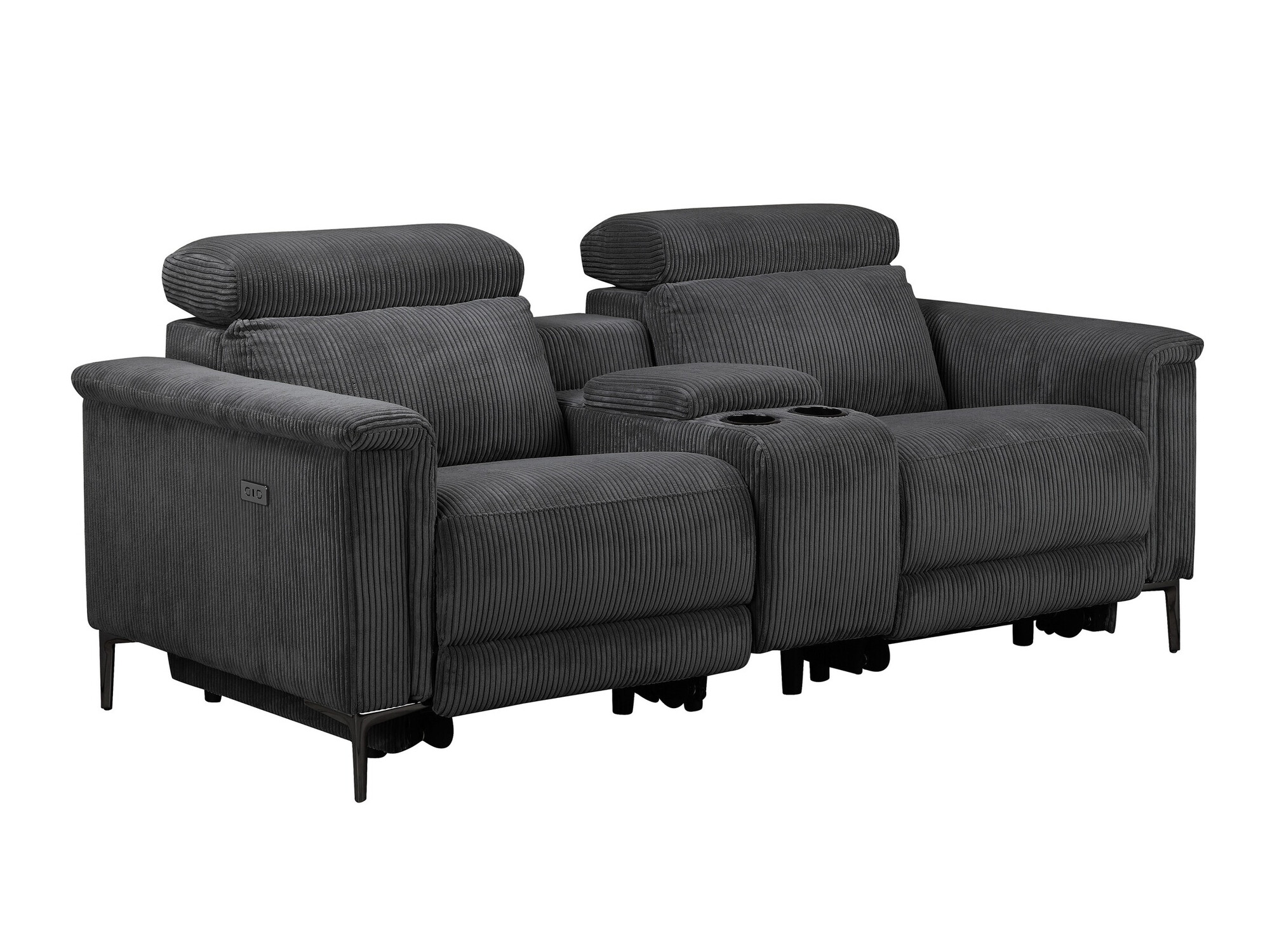 Sofa reglaineris Evamare 108 (Antracitas)