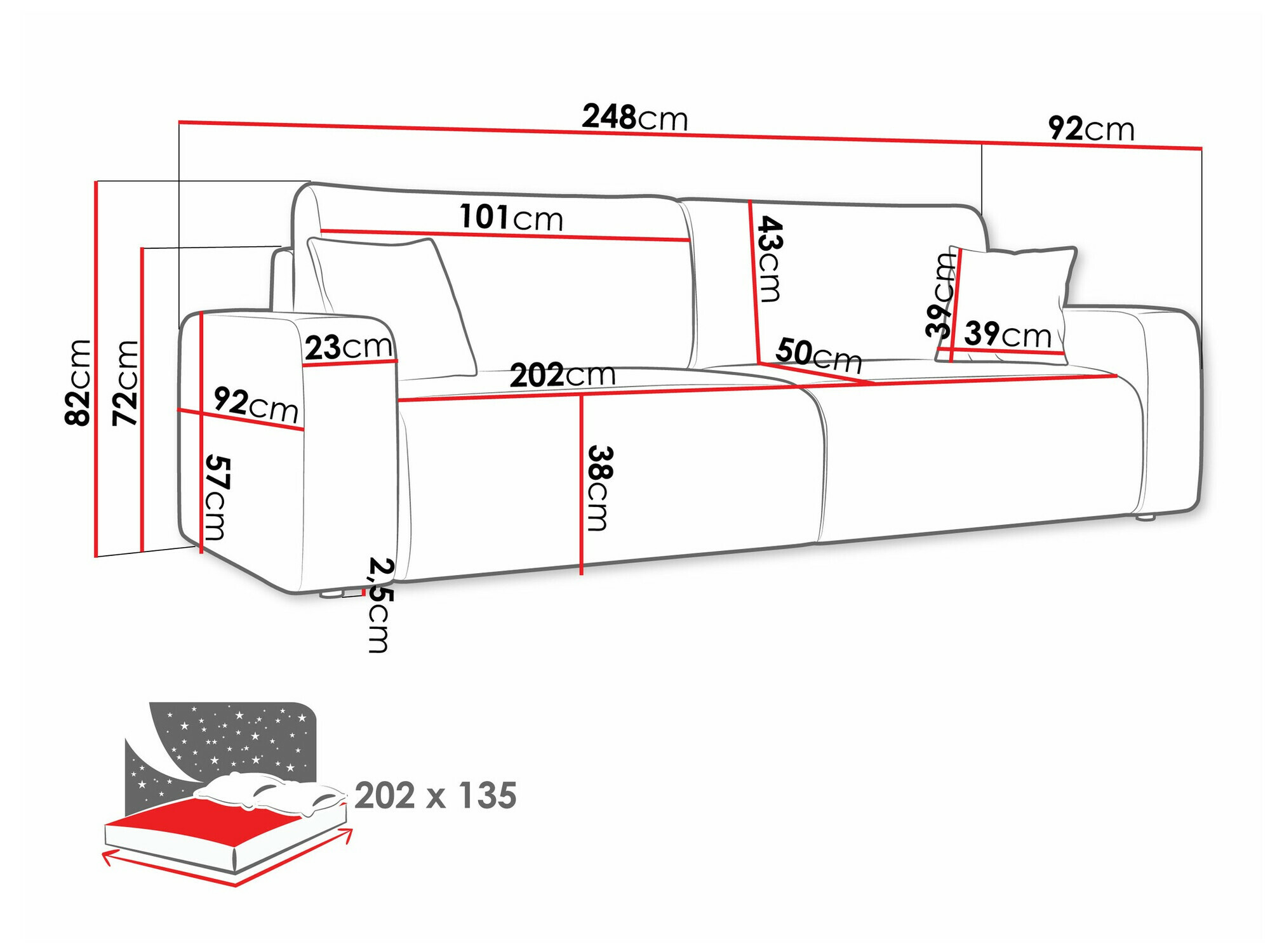 Sofa lova Doctral (Poso 05)
