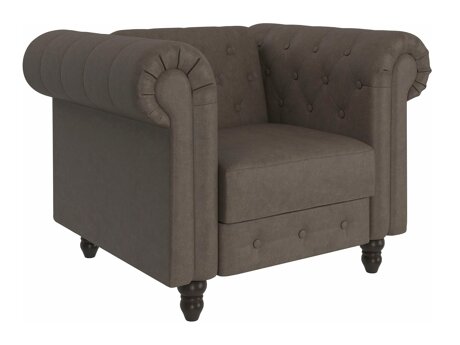 Chesterfield fotelis Tulsa 630 (Tamsi ruda)