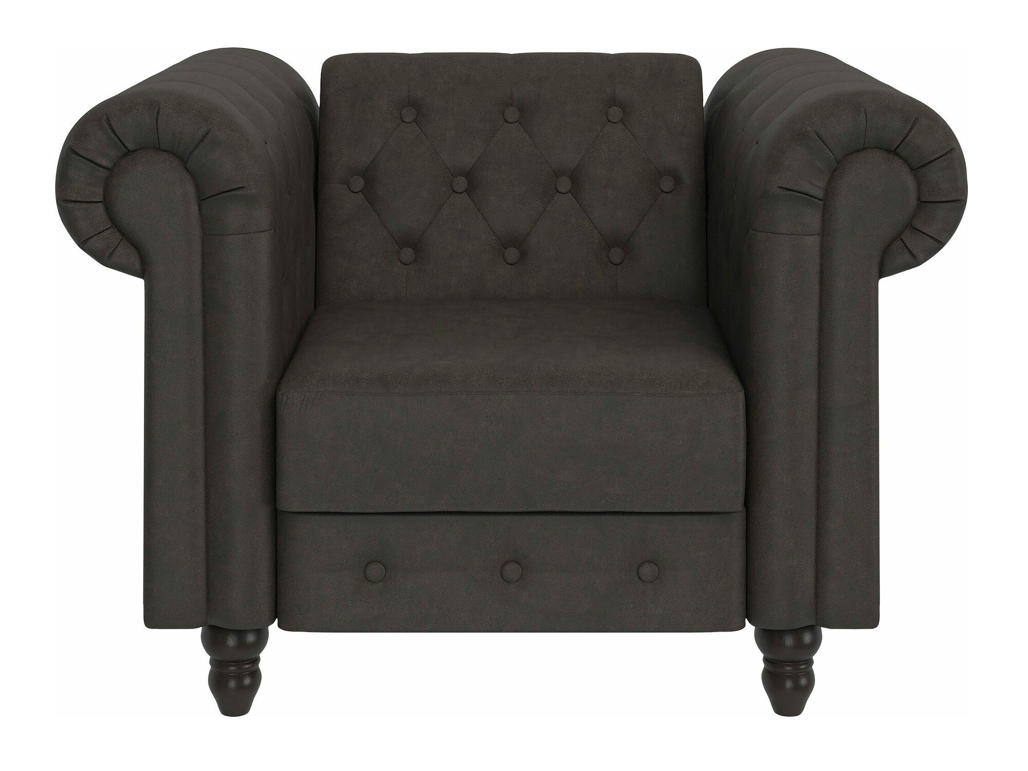 Chesterfield fotelis Tulsa 630 (Tamsi ruda)