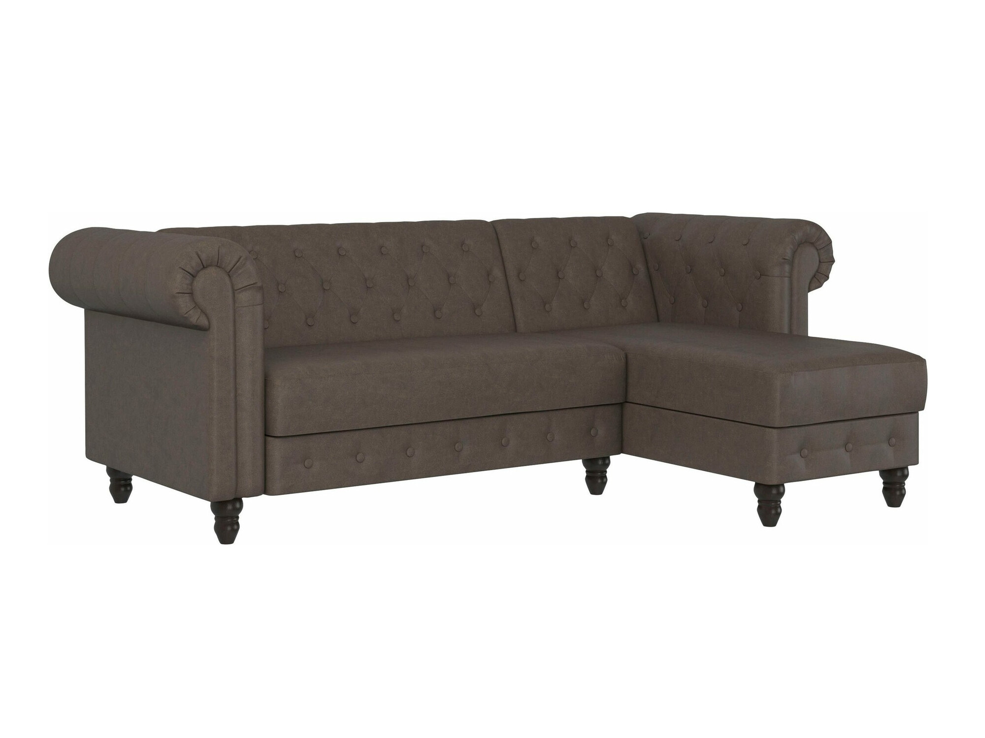 Chesterfield minkštas kampas Tulsa 622 (Ruda)