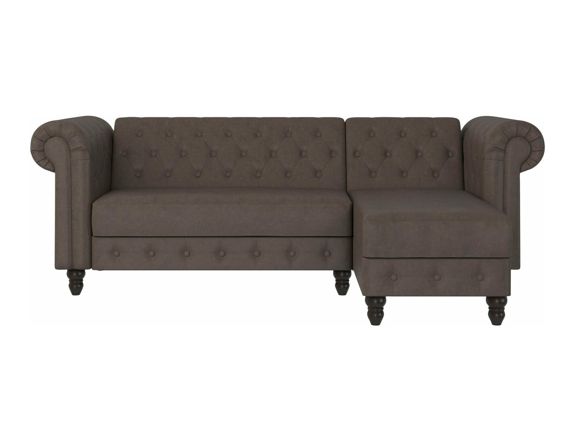 Chesterfield minkštas kampas Tulsa 622 (Ruda)