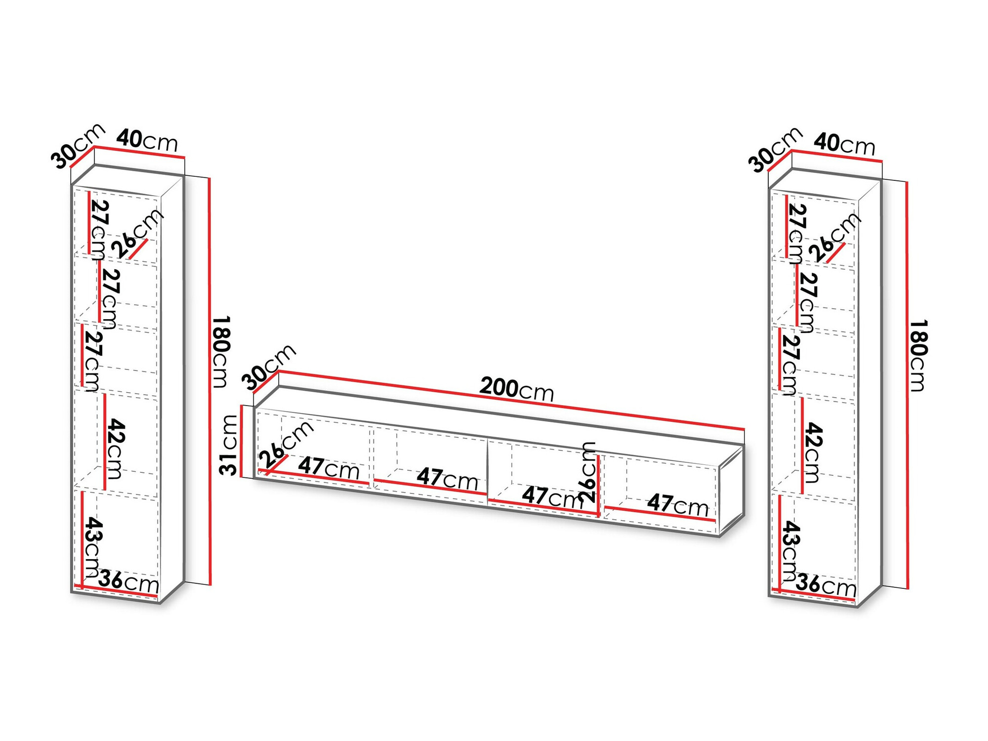 Svetainės komplektas Species II (Juoda)