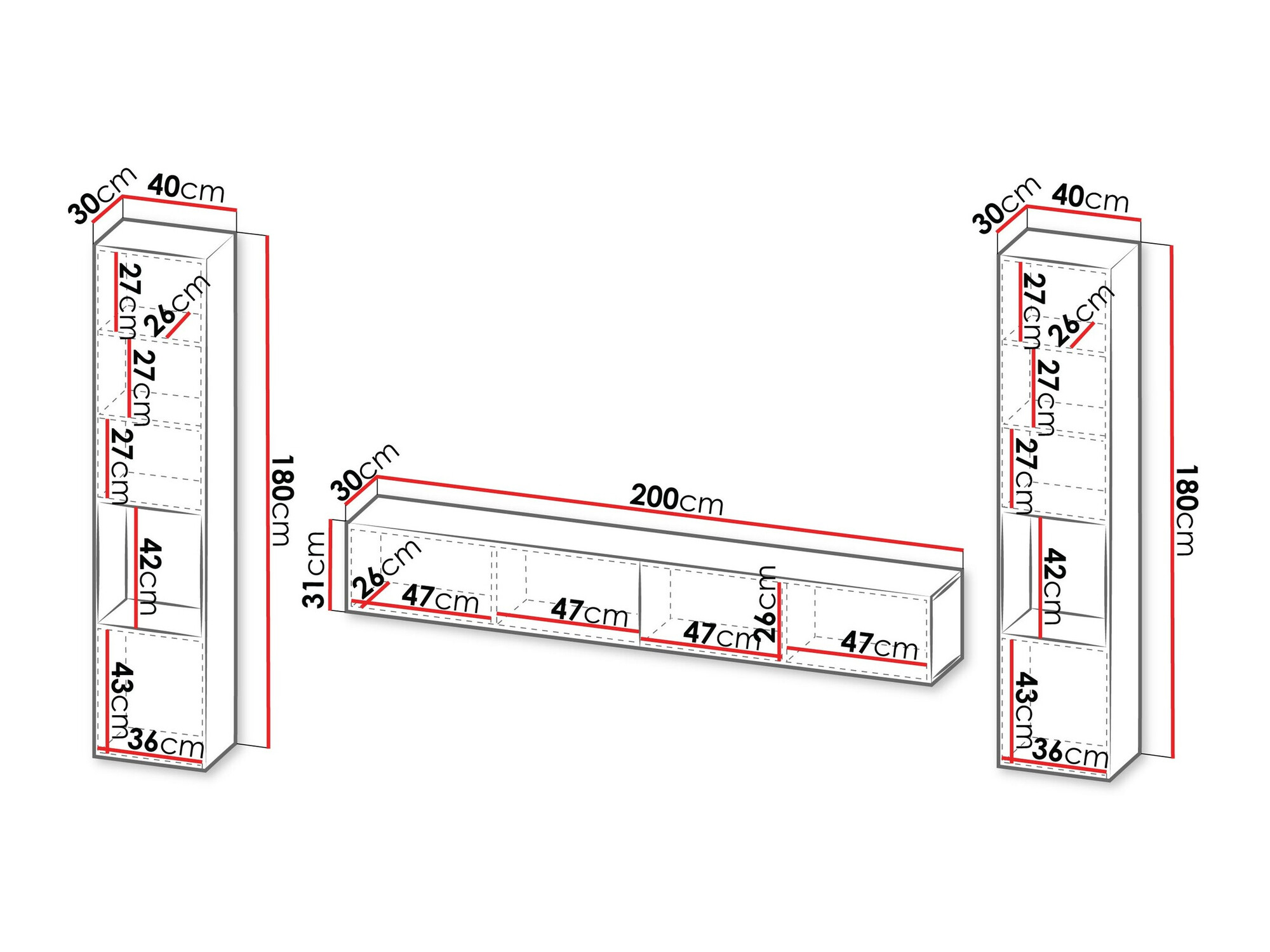 Svetainės komplektas Species III (Juoda)