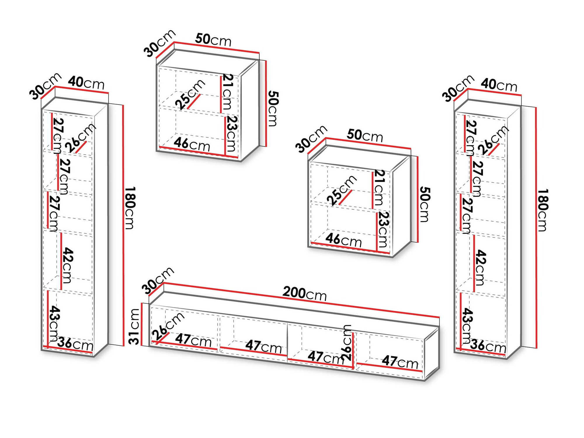 Svetainės komplektas Species V (Juoda)