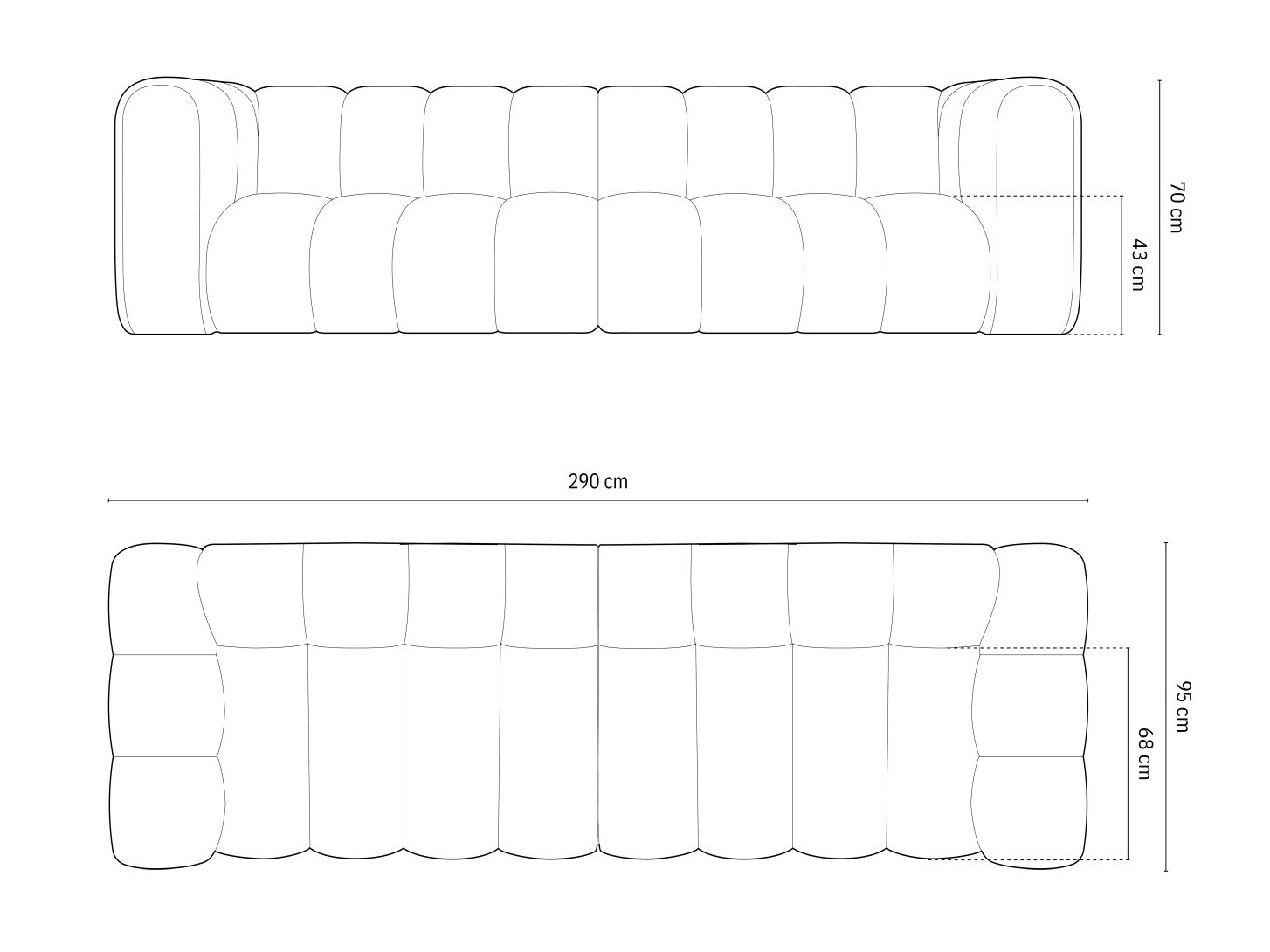 Modulinė sofa Cirleve 100 (Salvador 01)