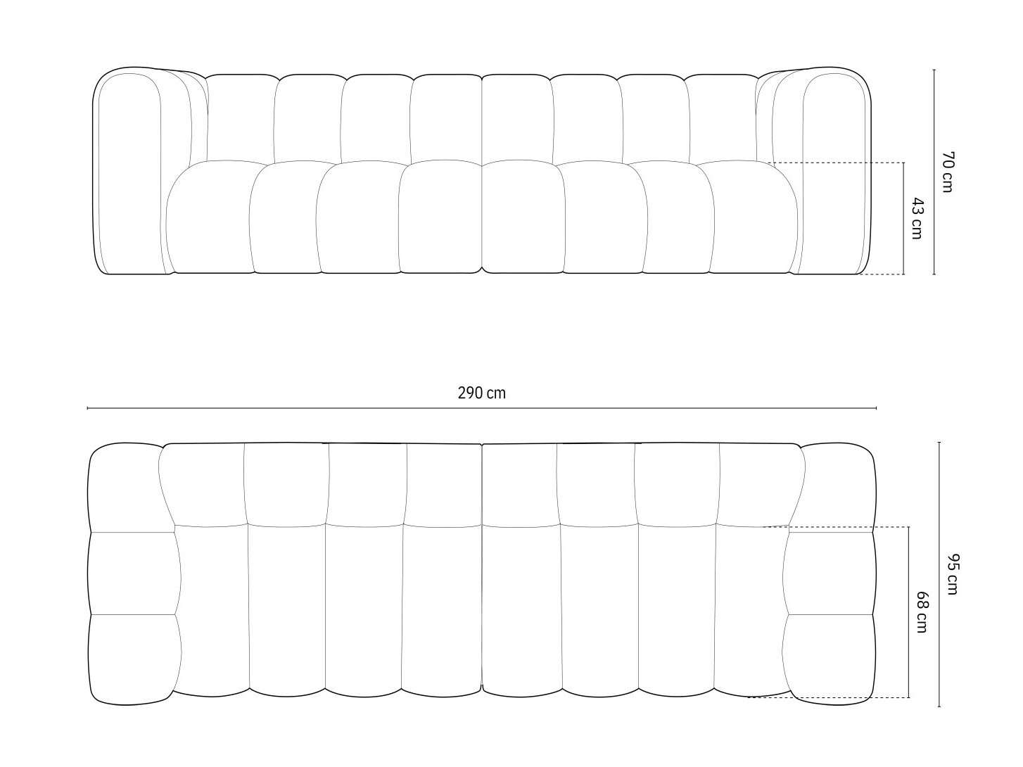 Modulinė sofa Cirleve 100 (Salvador 05)