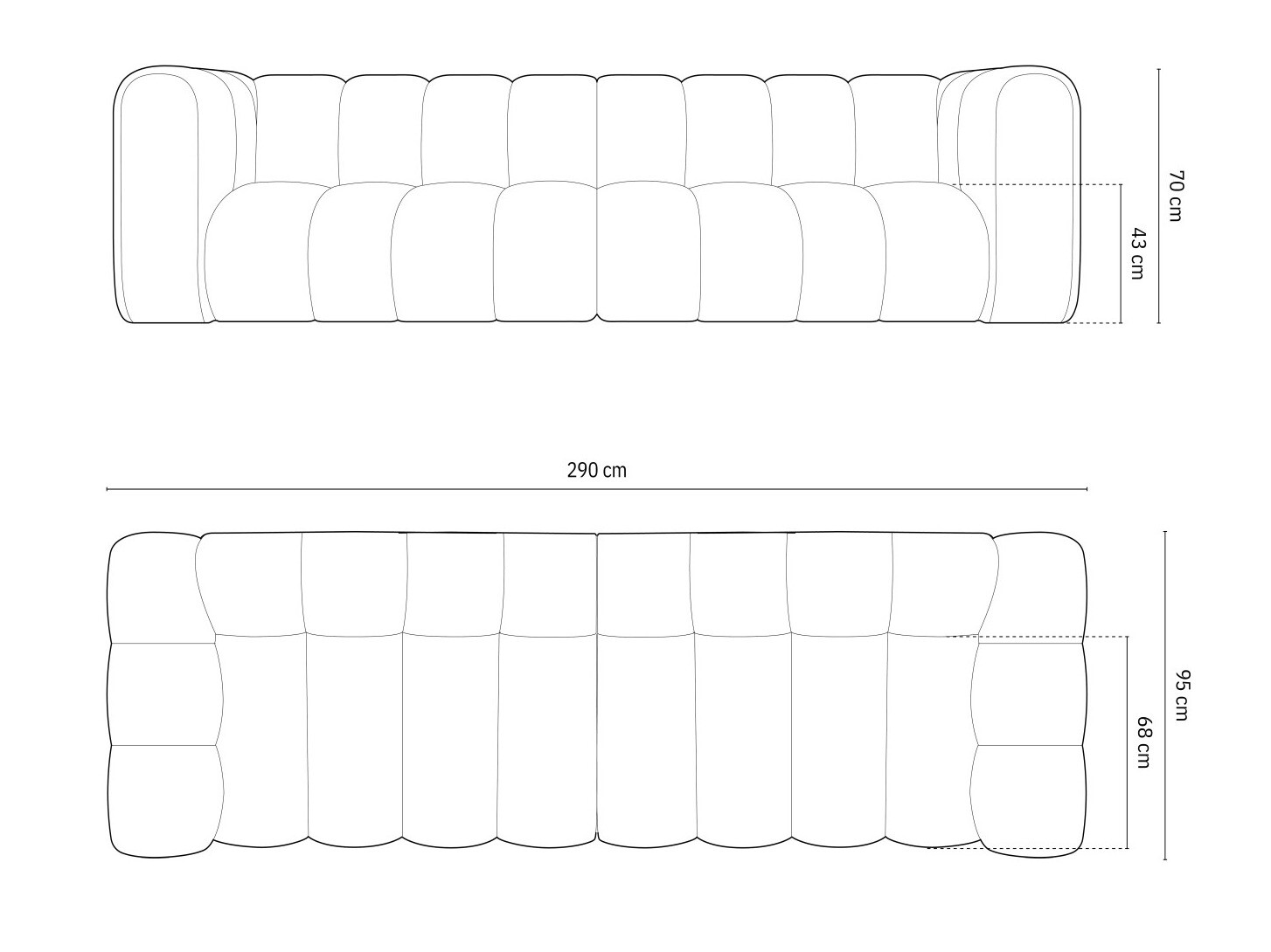 Modulinė sofa Cirleve 100 (Salvador 17)