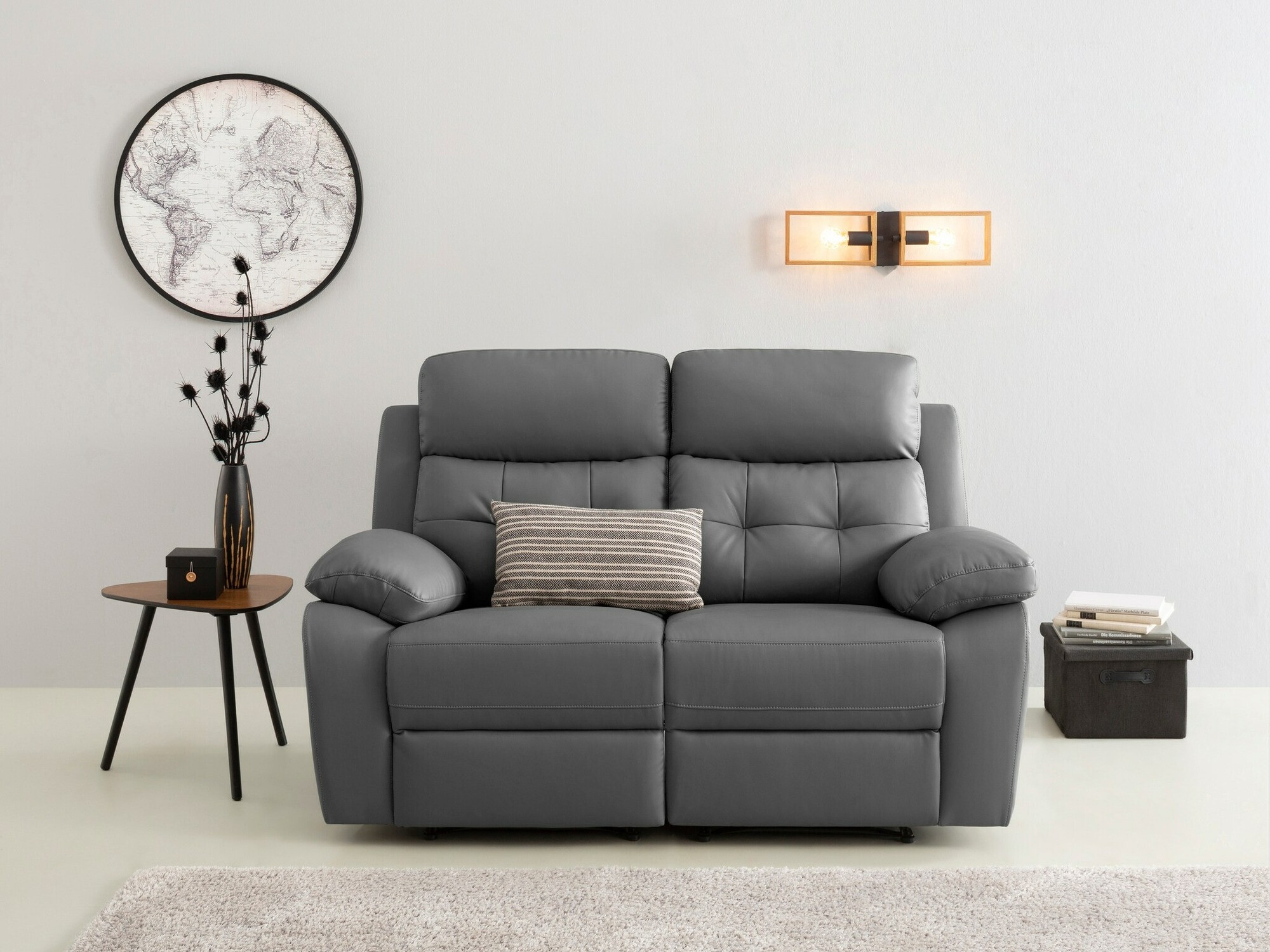 Sofa reglaineris Denton 1479 (Pilka)