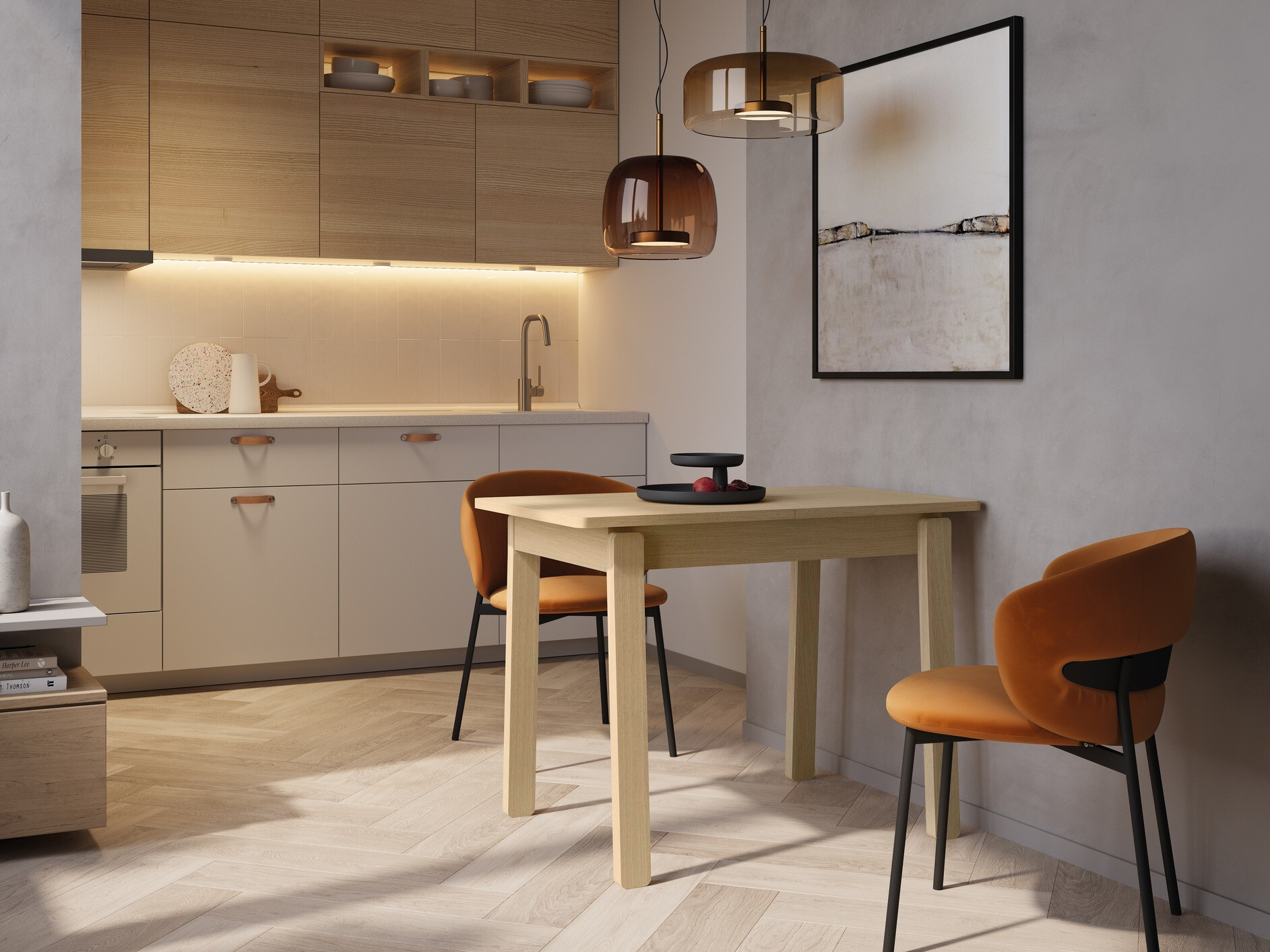 Stalas Fresno 173 (Šviesus ąžuolas)