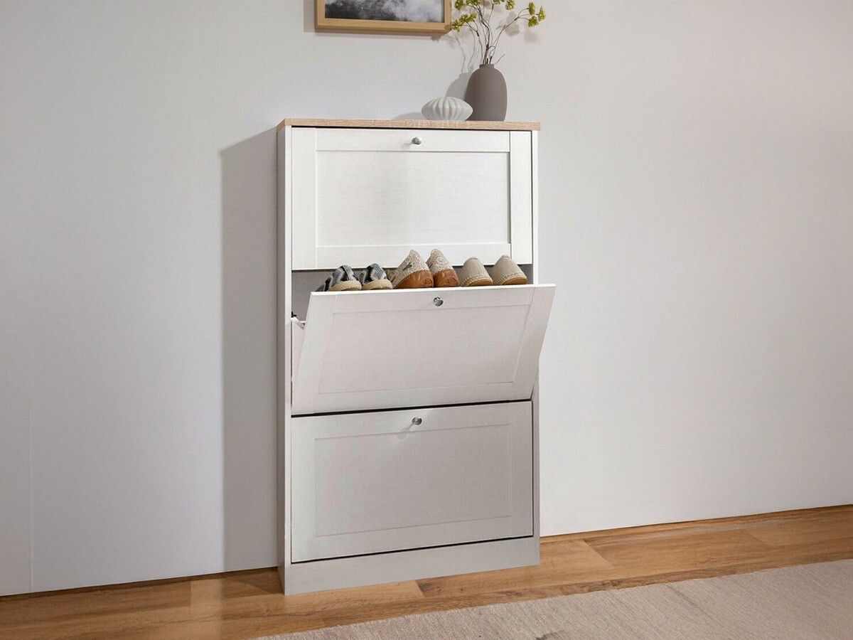 Batų dėžė Cirtene 101 (Balta + Ąžuolas)