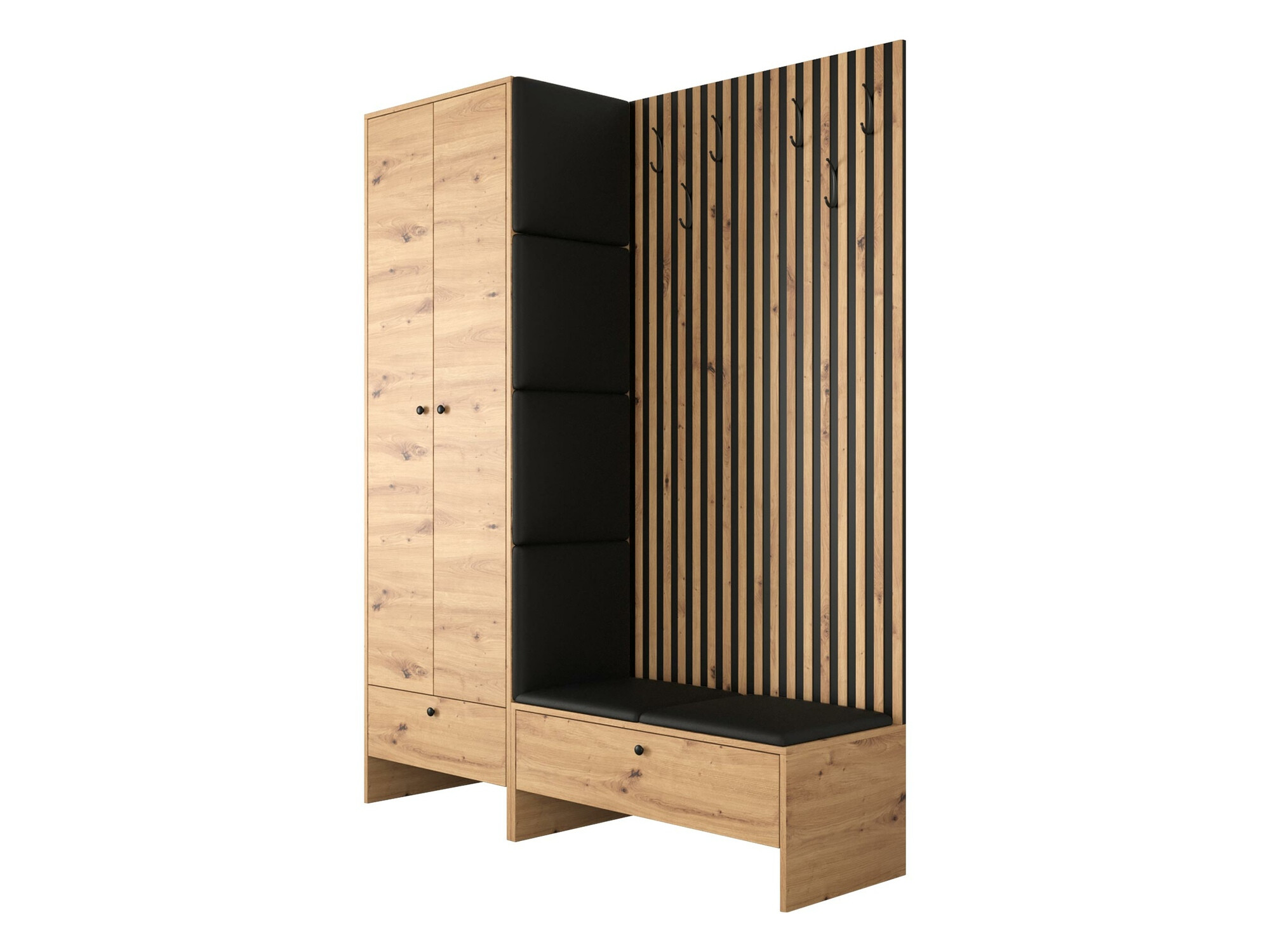 Prieškambario komplektas Donio III (Artisan ąžuolas + Soft 011)