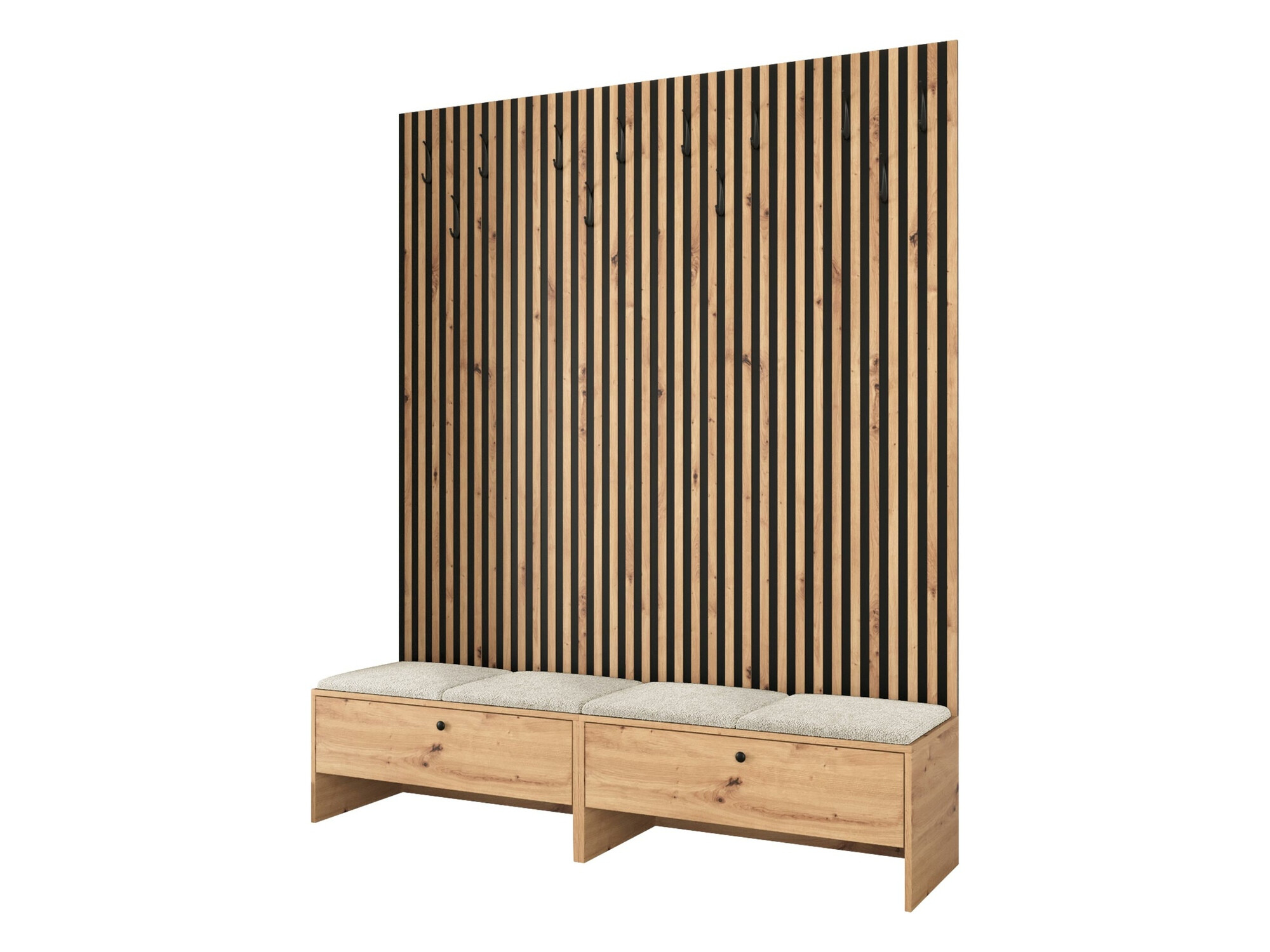 Prieškambario komplektas Donio V (Artisan ąžuolas + Abriamo 3)