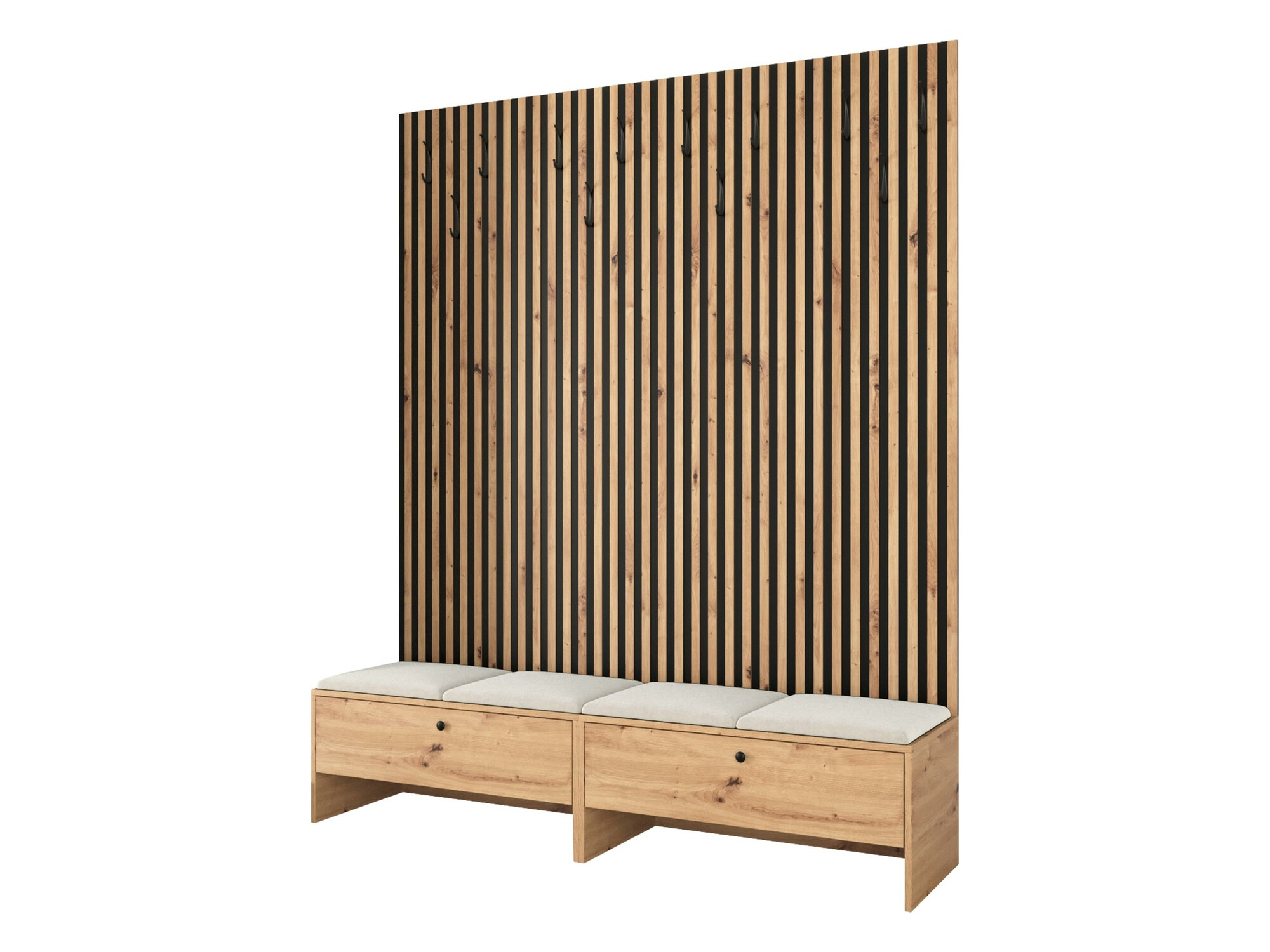 Prieškambario komplektas Donio V (Artisan ąžuolas + Manila 02)