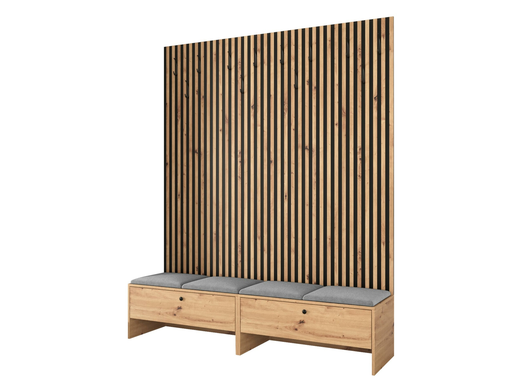 Prieškambario komplektas Donio V (Artisan ąžuolas + Manila 16)