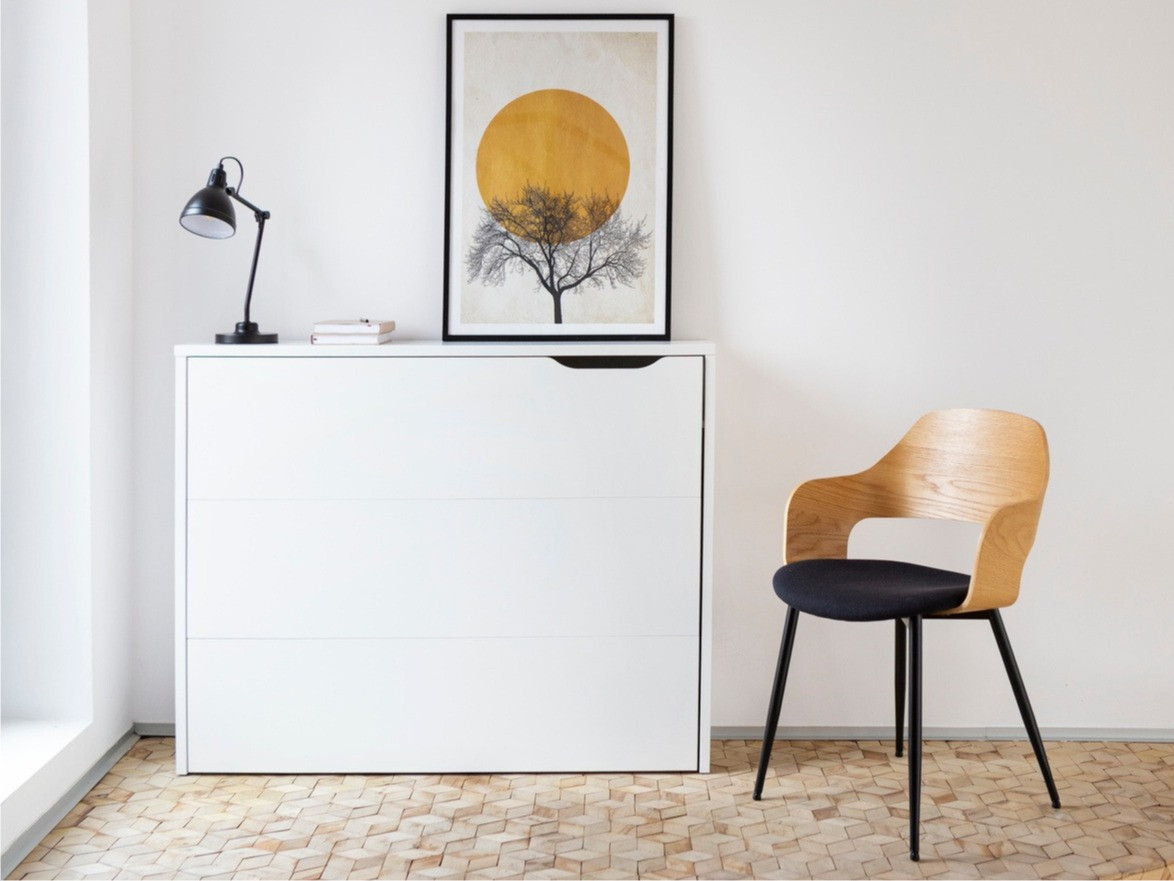 Kampinis darbo stalas Concept Pro Lenart (Balta)