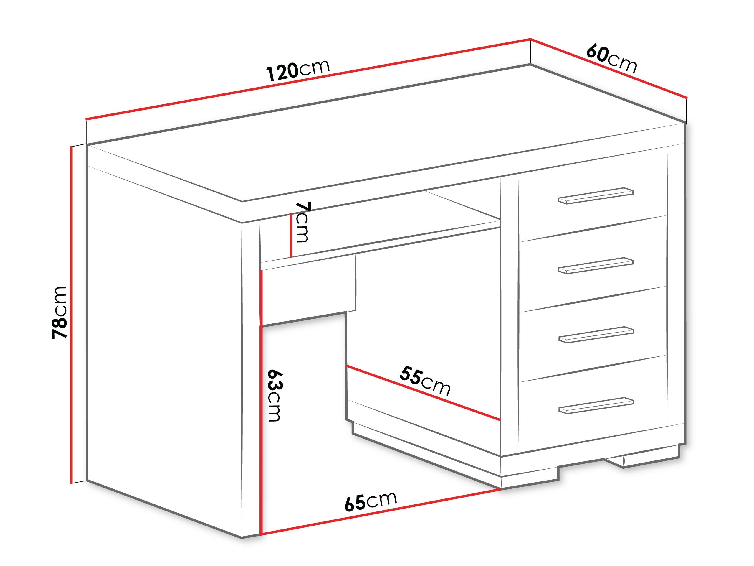 Darbo stalas Fiomeri 120 (Santanos ąžuolas)